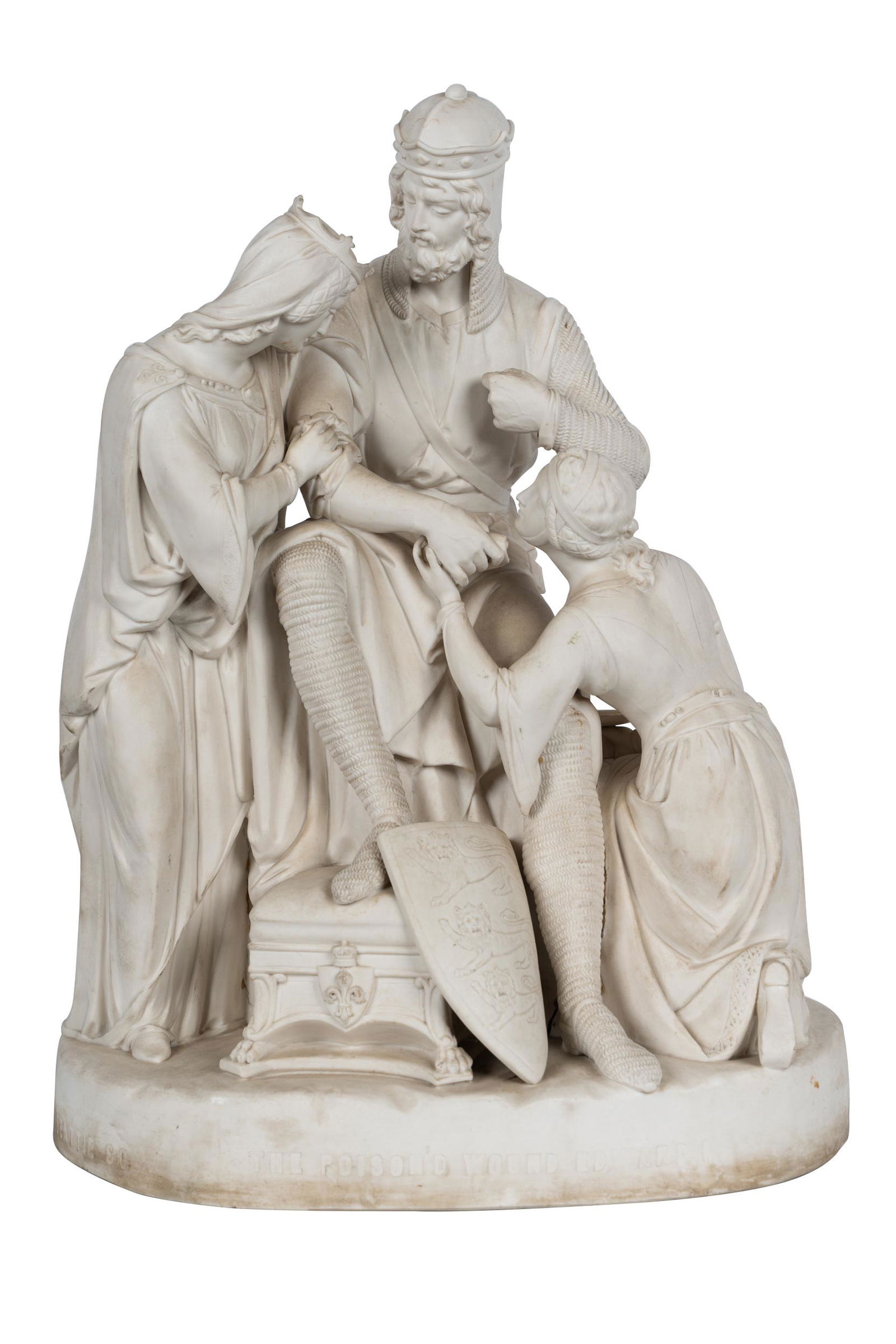 VICTORIAN PARIAN PORCELAIN FIGURAL GROUP (1 of 16)