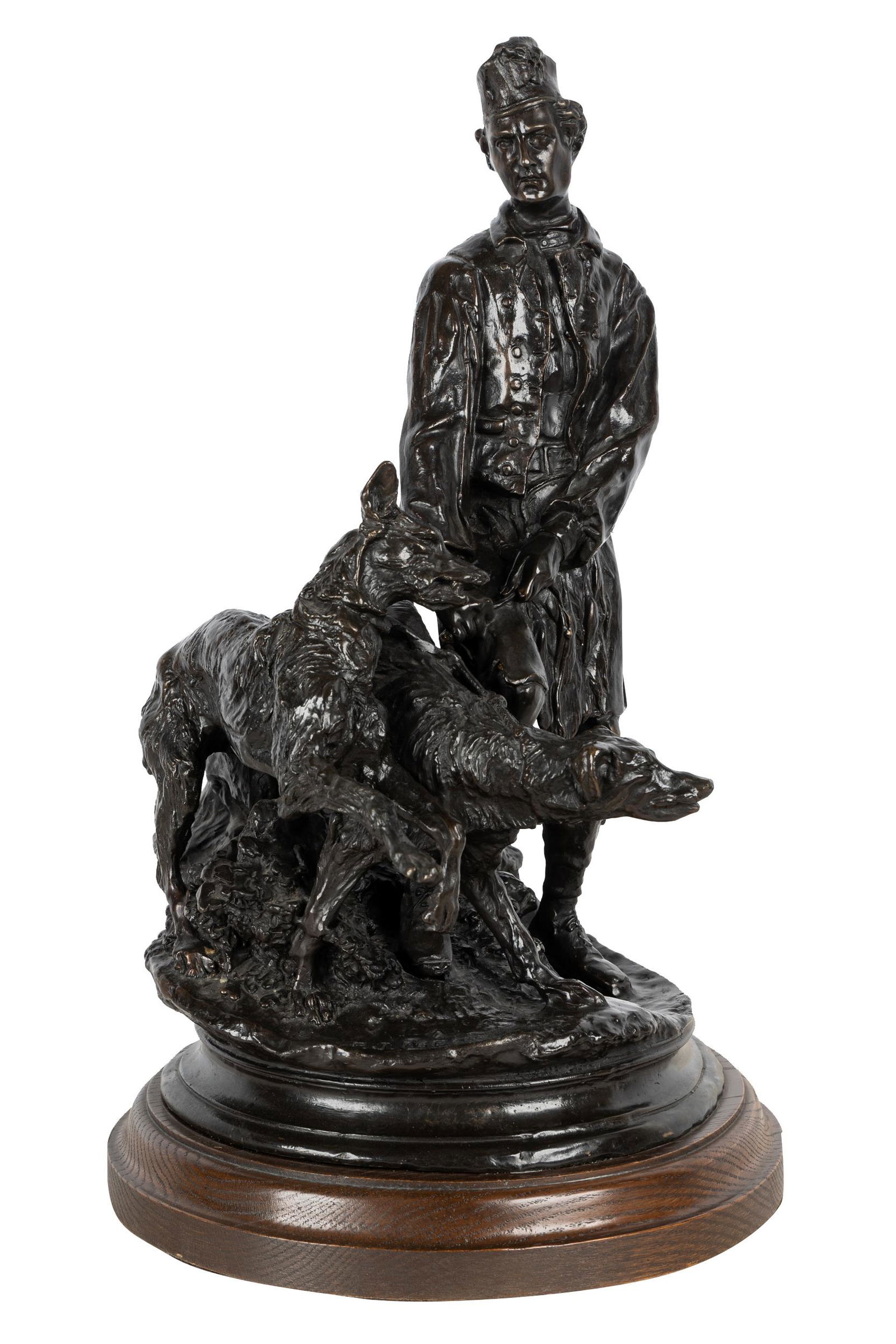 AFTER PIERRE JULES MENE: SCOUT WITH DEERHOUNDS (1 of 12)