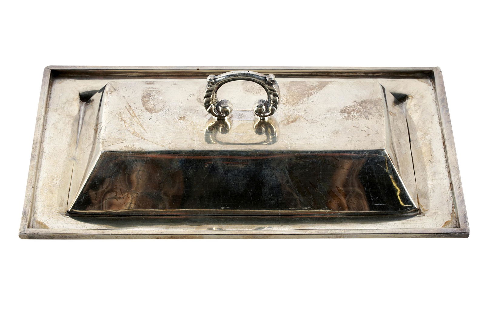 MEXICAN STERLING COVERED BUTTER DISH (1 of 8)