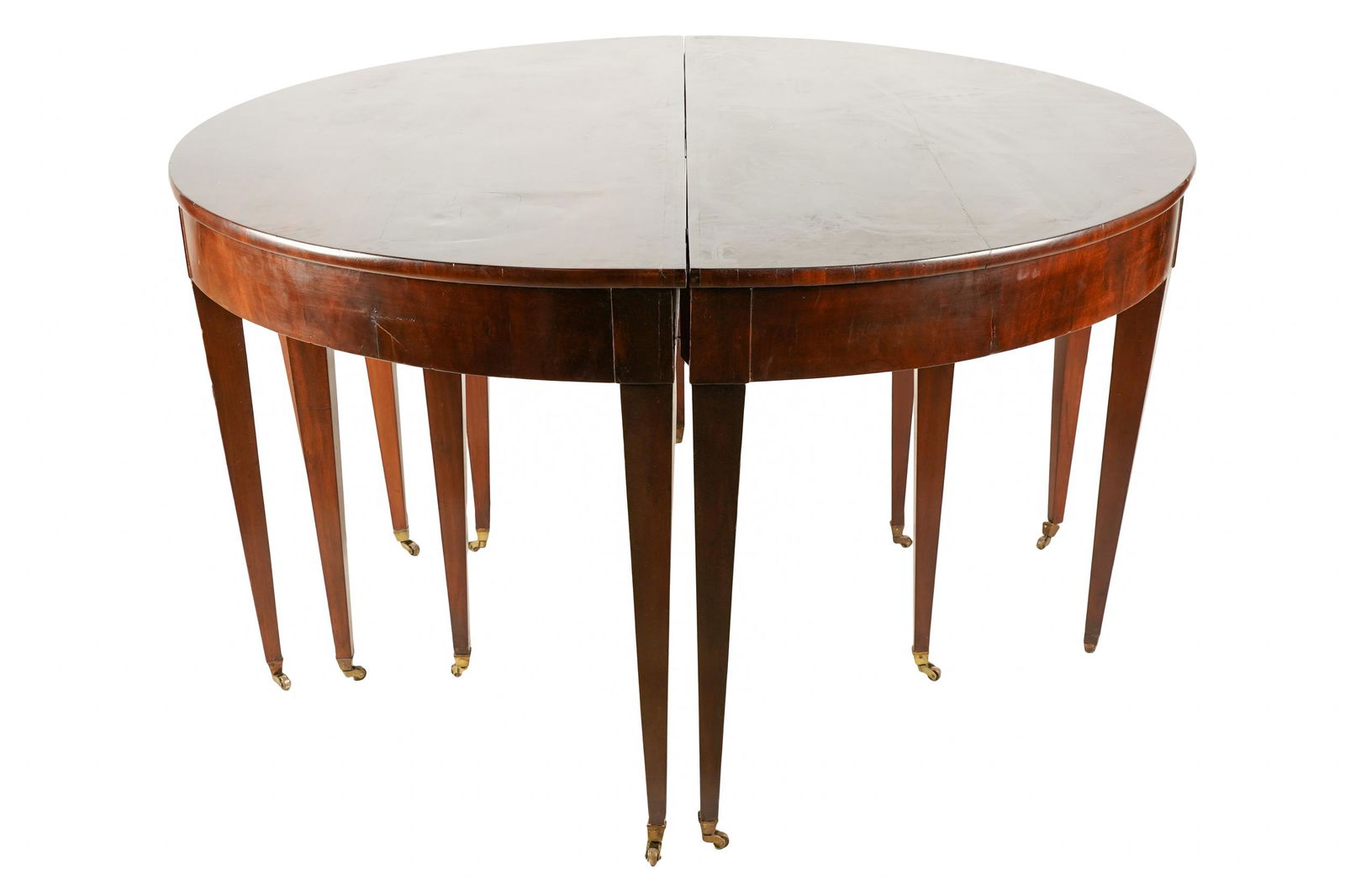 REGENCY MAHOGANY DINING TABLE (1 of 9)