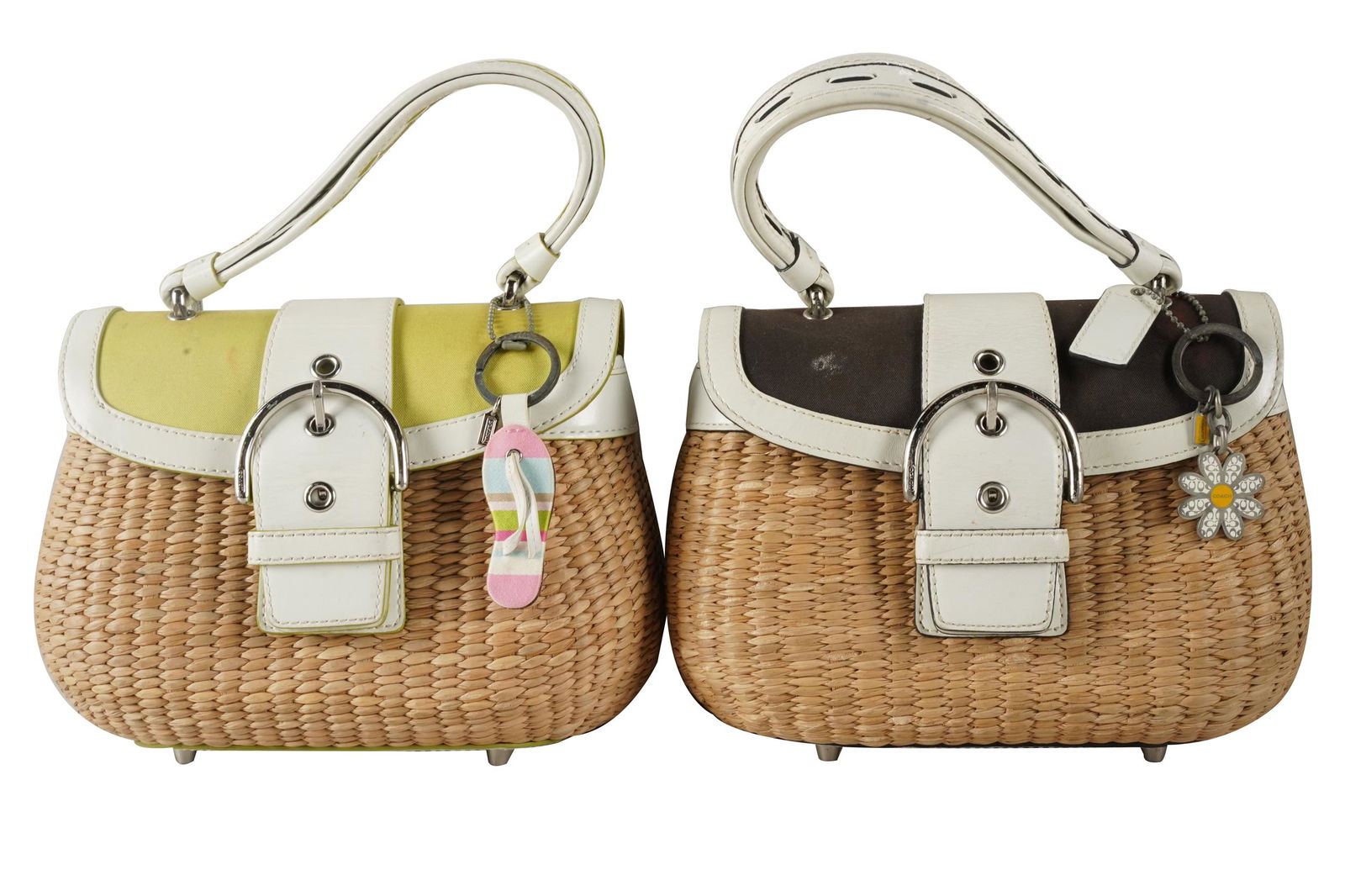 COACH: TWO WICKER HANDBAGS (1 of 10)