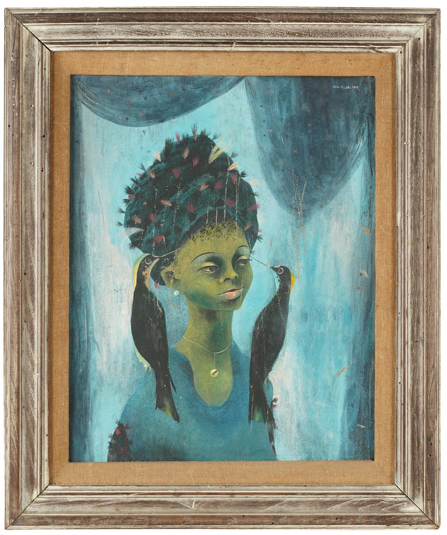 KARL PRIEBE (1914 - 1976): "ST. ELLA WITH BLACK (1 of 8)