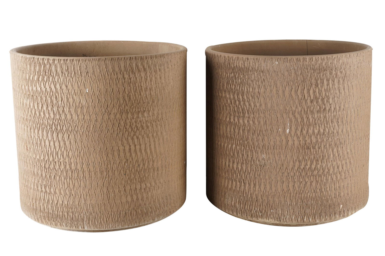 Pair of Gainey Ceramics Vintage Sgraffito Planters (1 of 8)