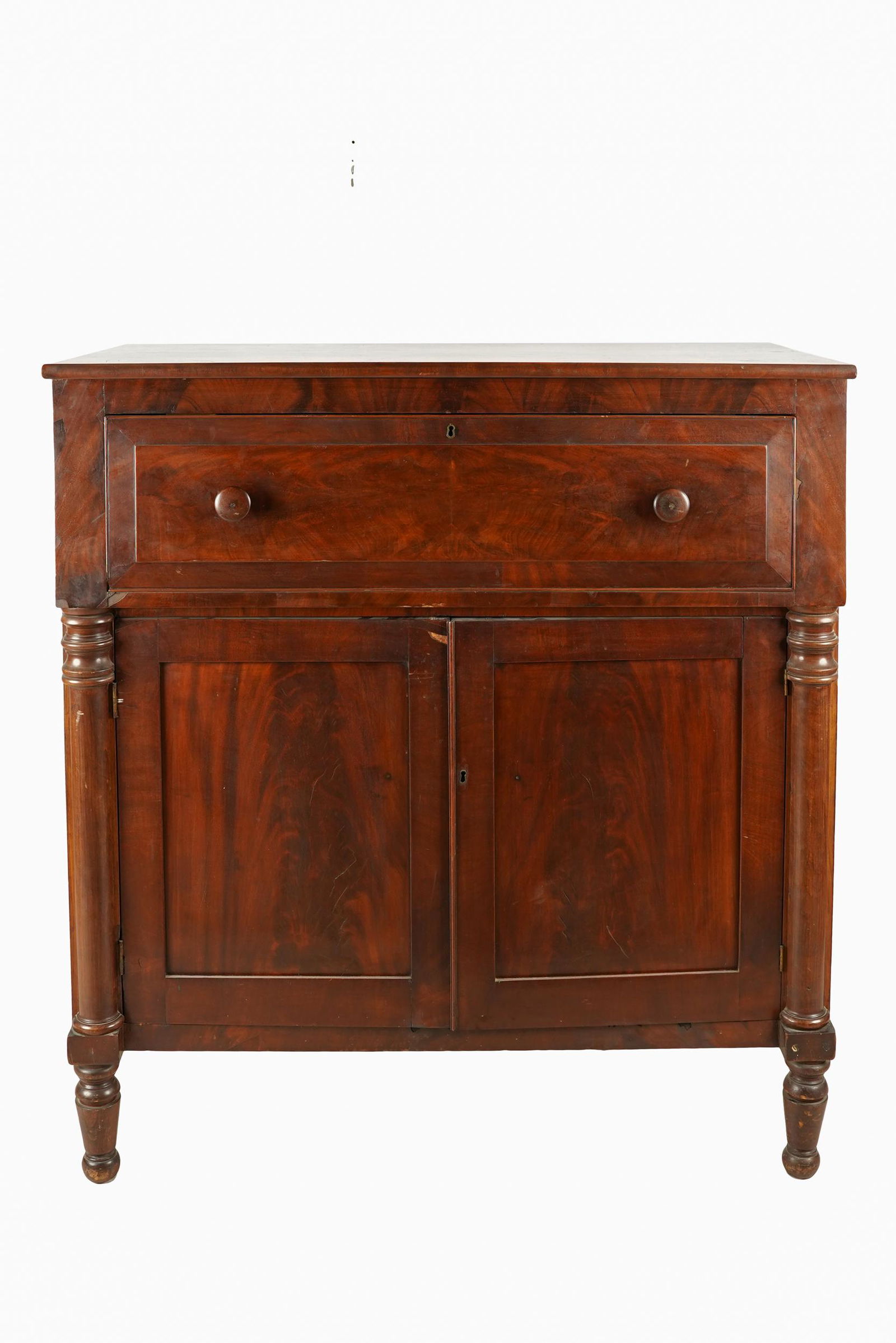 AMERICAN LATE CLASSICAL MAHOGANY CABINET (1 of 9)