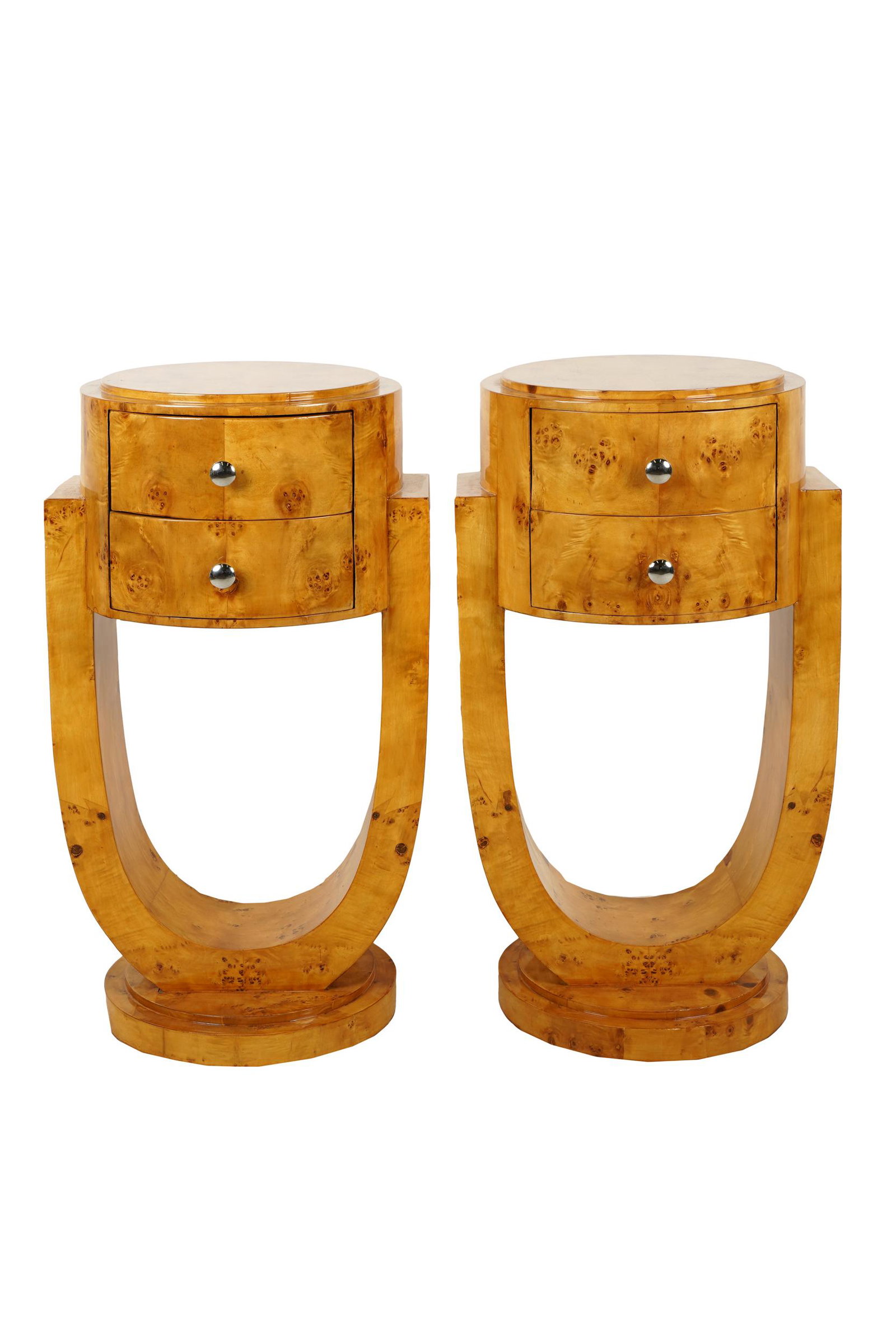 PAIR OF ART DECO-STYLE NIGHTSTANDS (1 of 5)