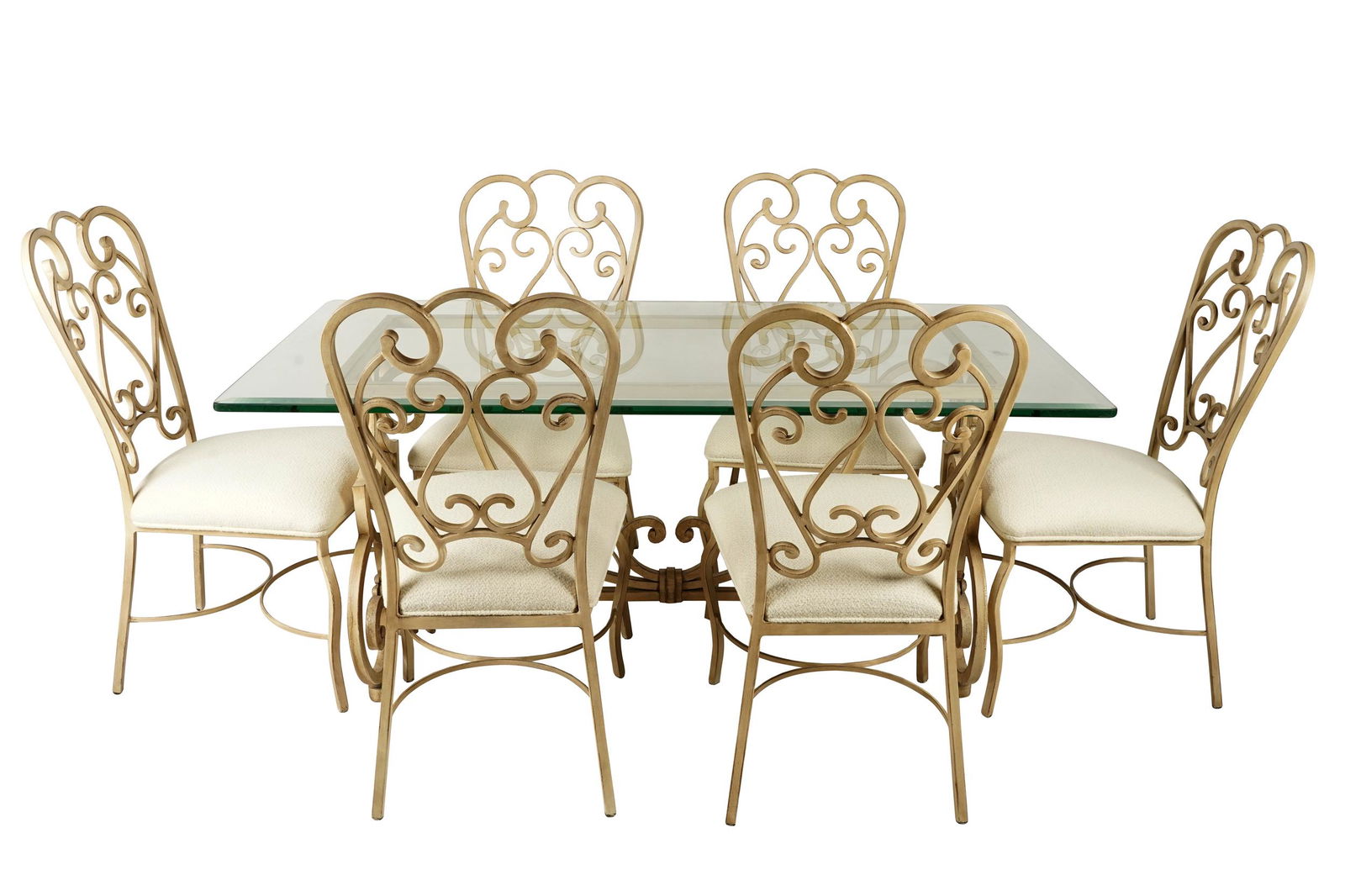 PAINTED METAL DINING SUITE (1 of 11)