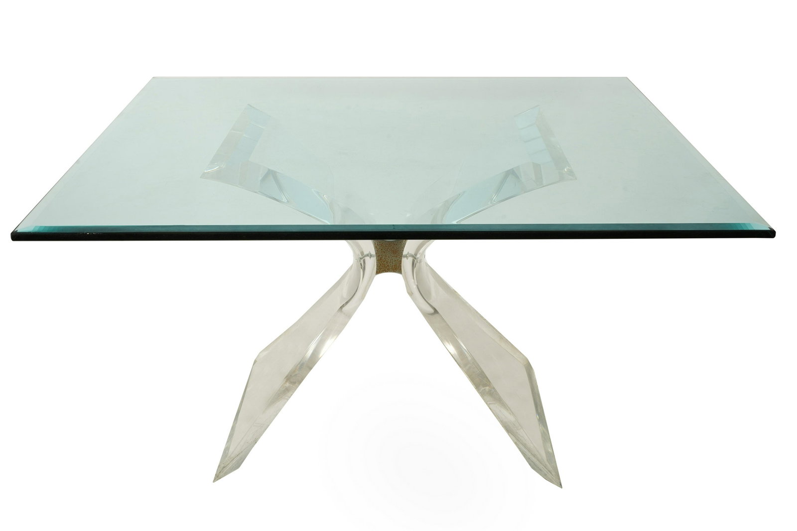 ACRYLIC & GLASS DINING TABLE (1 of 12)