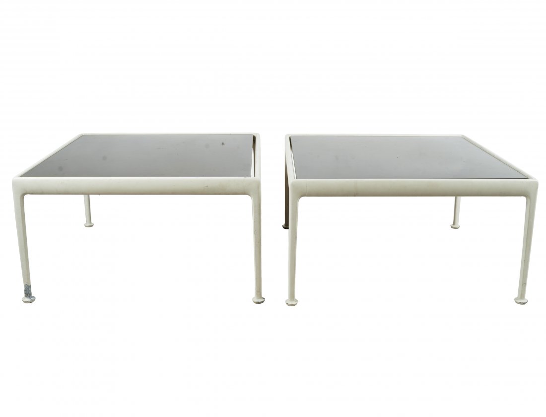 RICHARD SCHULTZ FOR KNOLL: PAIR OF PATIO END TABLES (1 of 7)