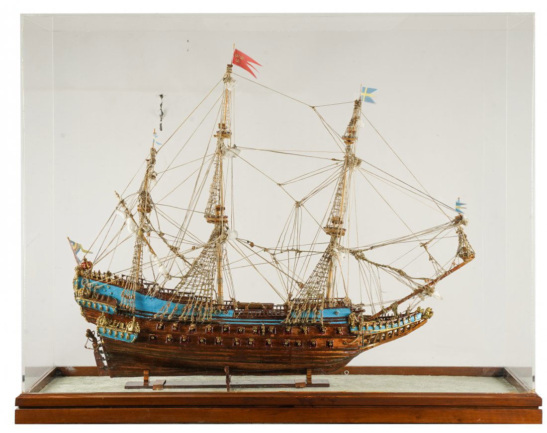 MODEL OF THE SWEDISH WARSHIP "WASA" (1 of 14)