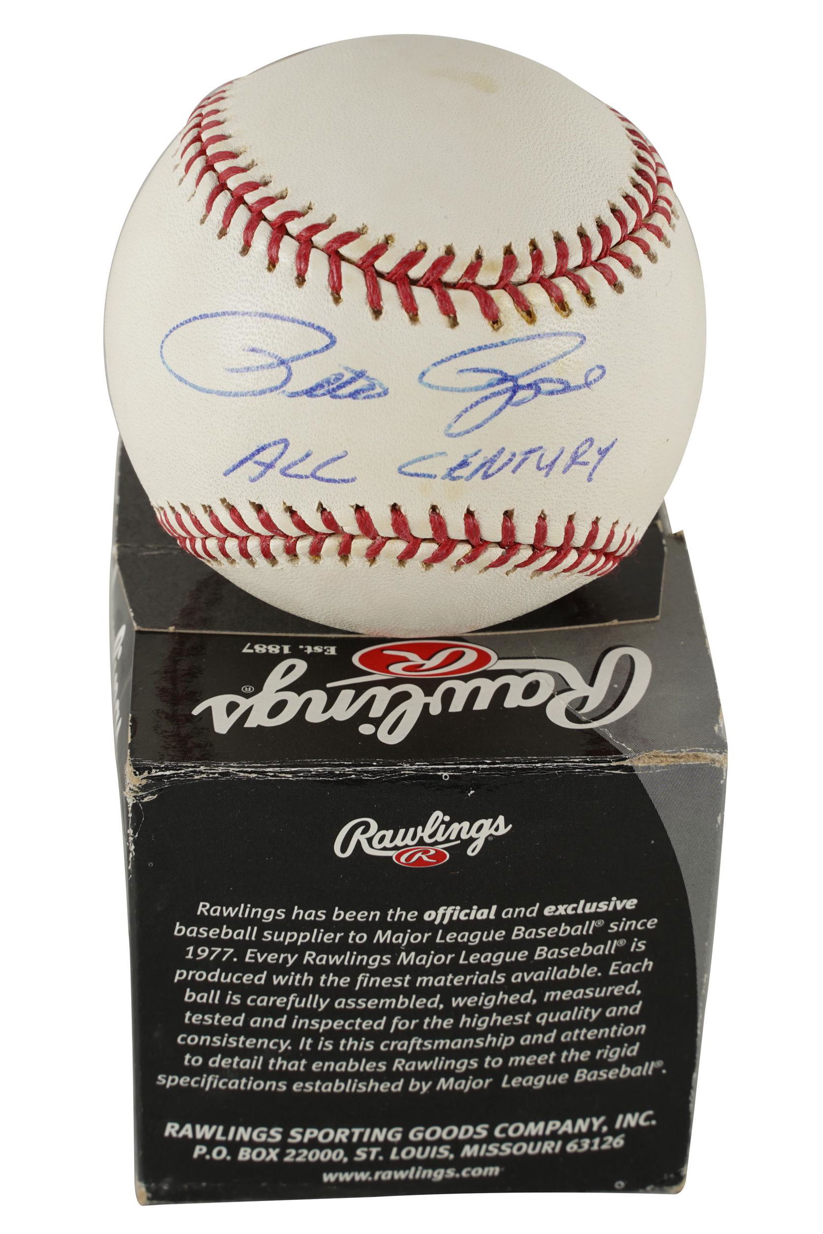 PETE ROSE SIGNED BASEBALL (1 of 7)