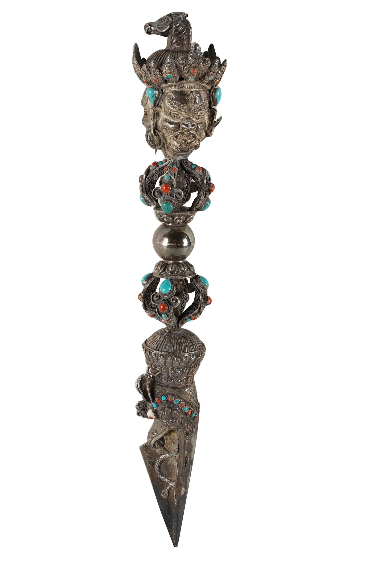 TIBETAN SILVER DAGGER (1 of 10)