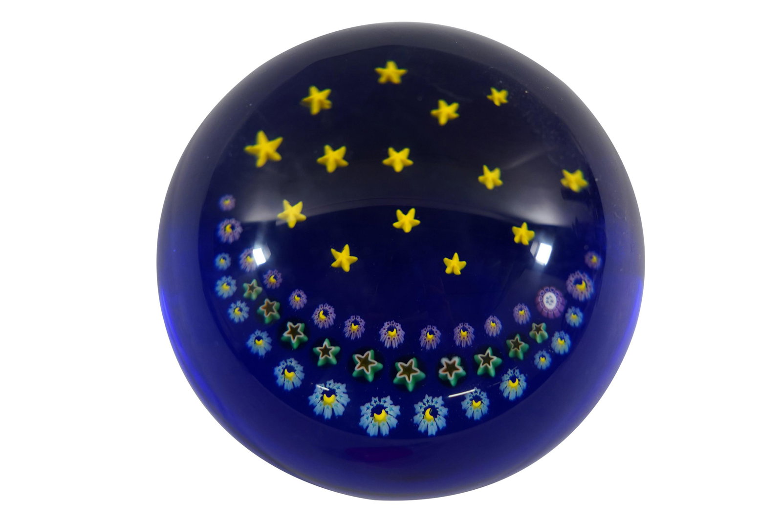 BACCARAT: CELESTIAL GLASS PAPERWEIGHT (1 of 7)