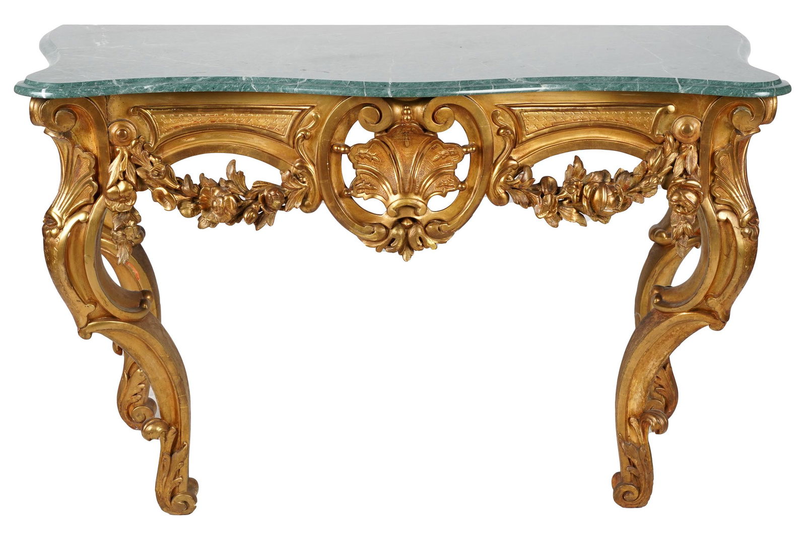 ROCOCO STYLE GILTWOOD CONSOLE TABLE (1 of 11)
