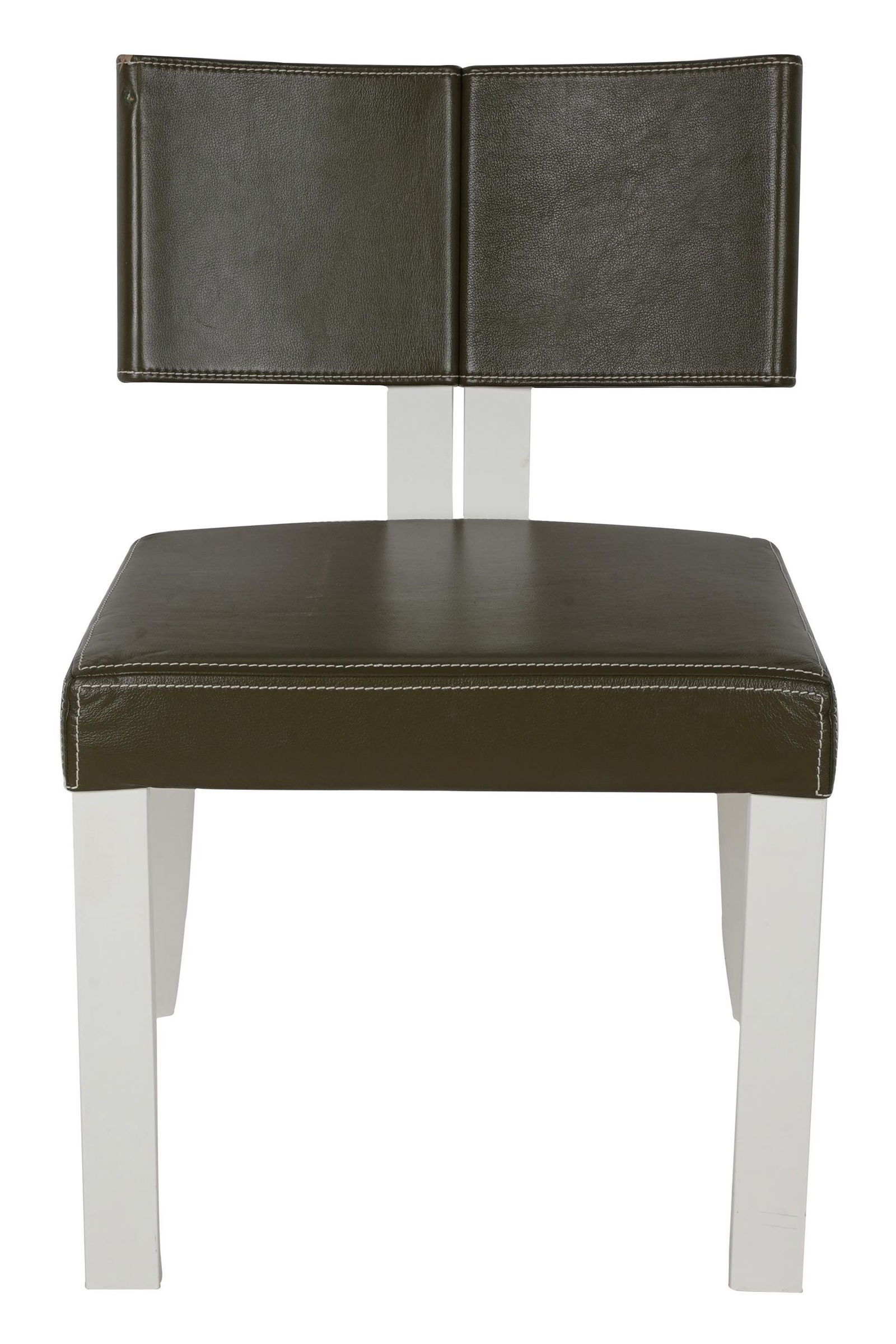 MODERNIST WHITE LACQUER SIDE CHAIR (1 of 5)