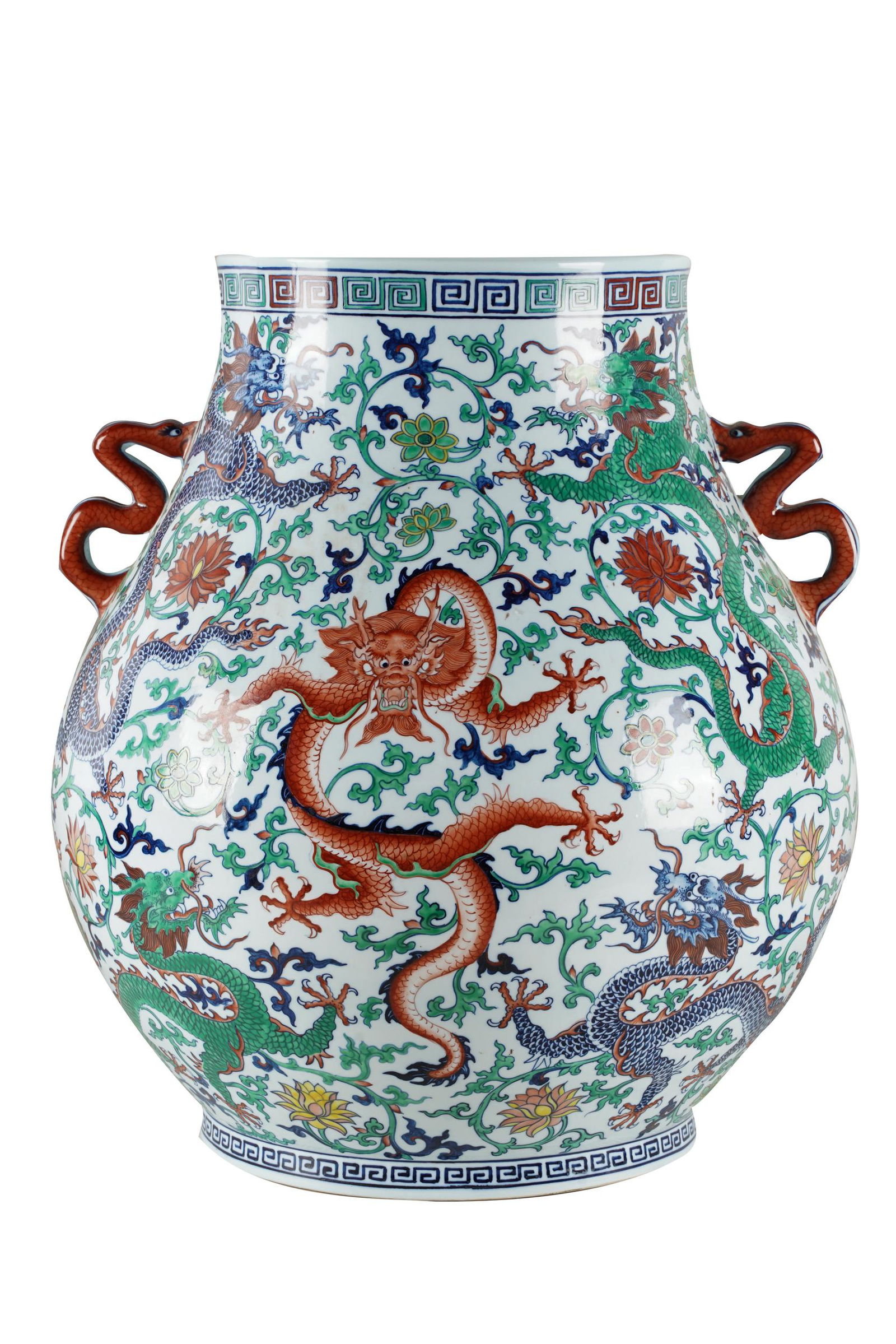 LARGE CHINESE PORCELAIN DRAGON VASE (1 of 13)