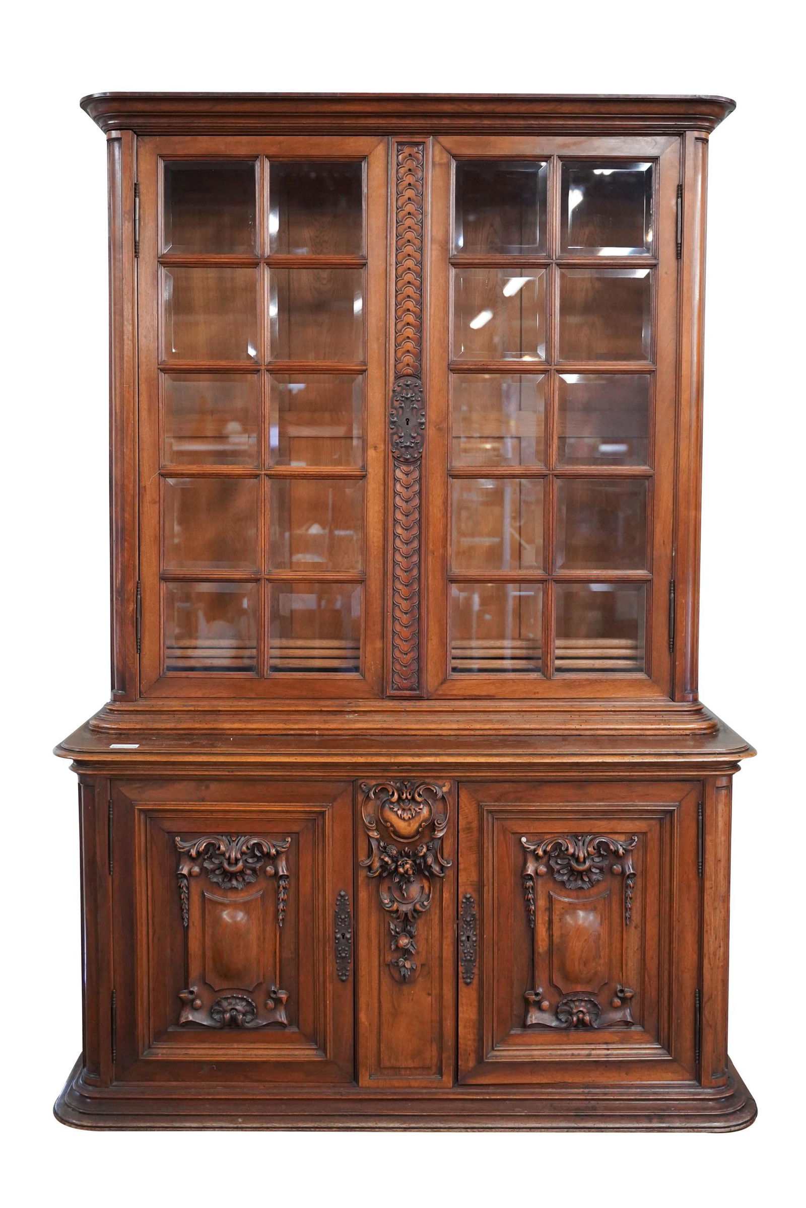 BAROQUE STYLE CARVED WALNUT CABINET (1 of 13)
