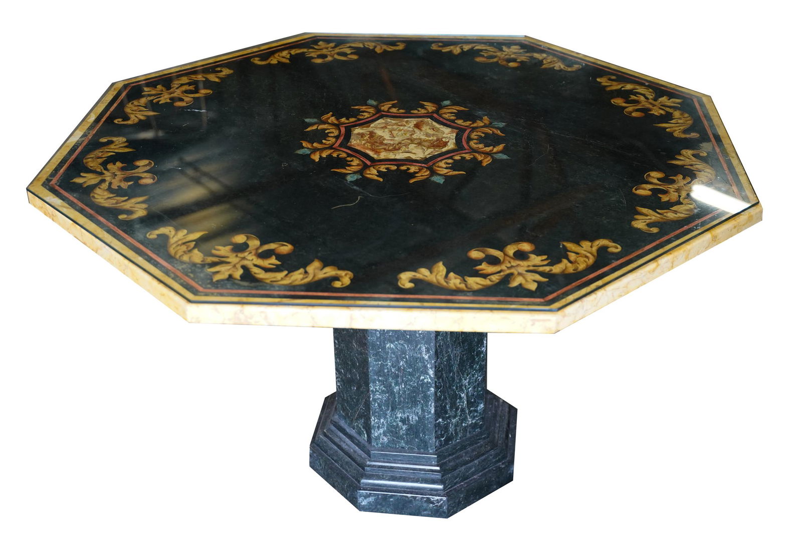 SCAGLIOLA OCTAGONAL CENTER TABLE (1 of 12)