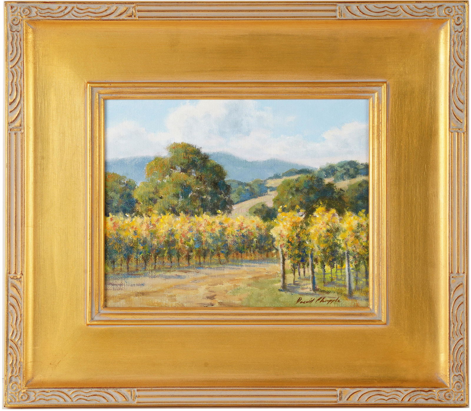 DAVID CHAPPLE (B.1947): "FALL VINEYARD" (1 of 7)
