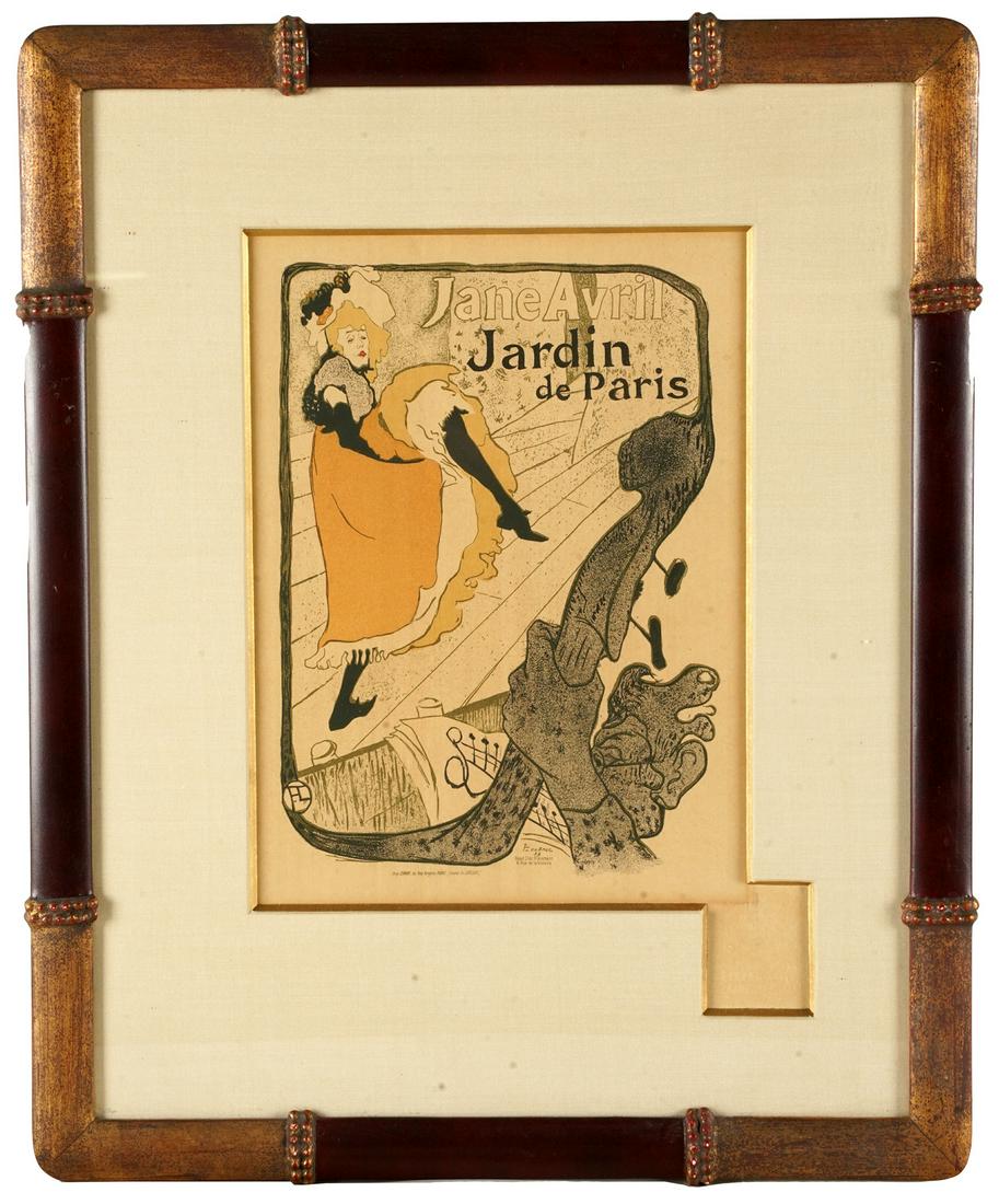 HENRI DE TOULOUSE-LAUTREC (1864 - 1901): "JANE AVRIL" (1 of 7)