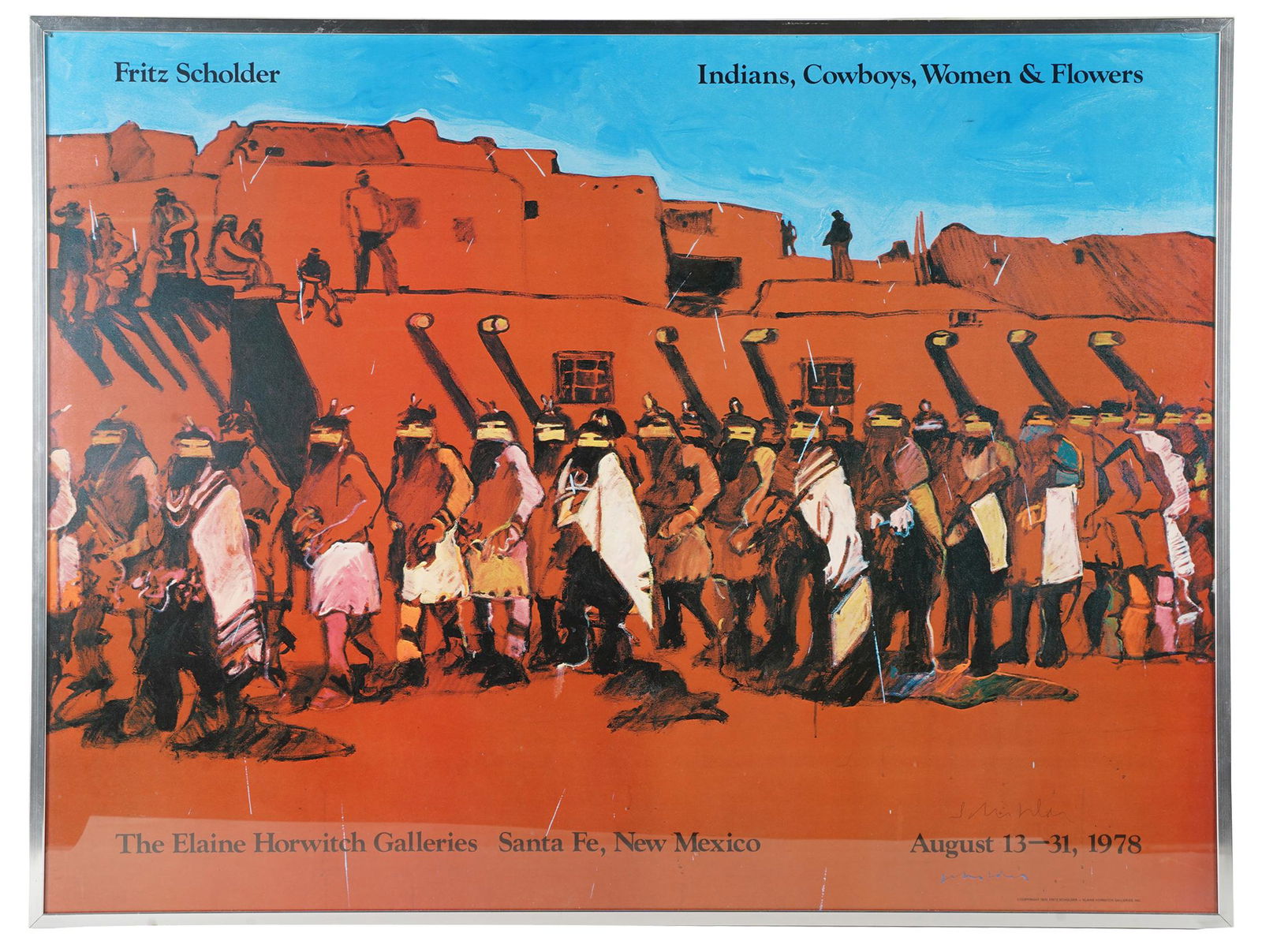 FRITZ SCHOLDER (1937 - 2005): SIGNED POSTER (1 of 7)