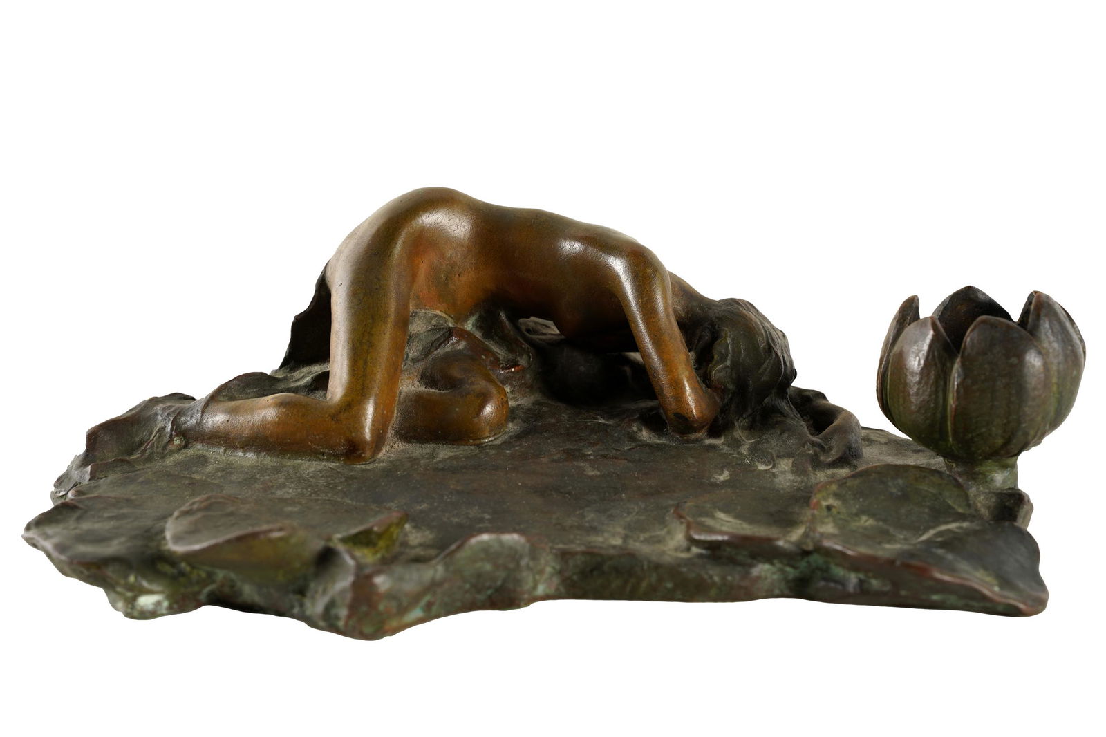 ART NOUVEAU BRONZE FIGURAL INK STAND (1 of 9)