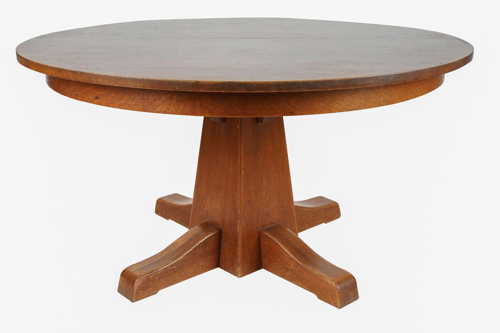 LIMBERT: OAK PEDESTAL DINING TABLE (1 of 7)