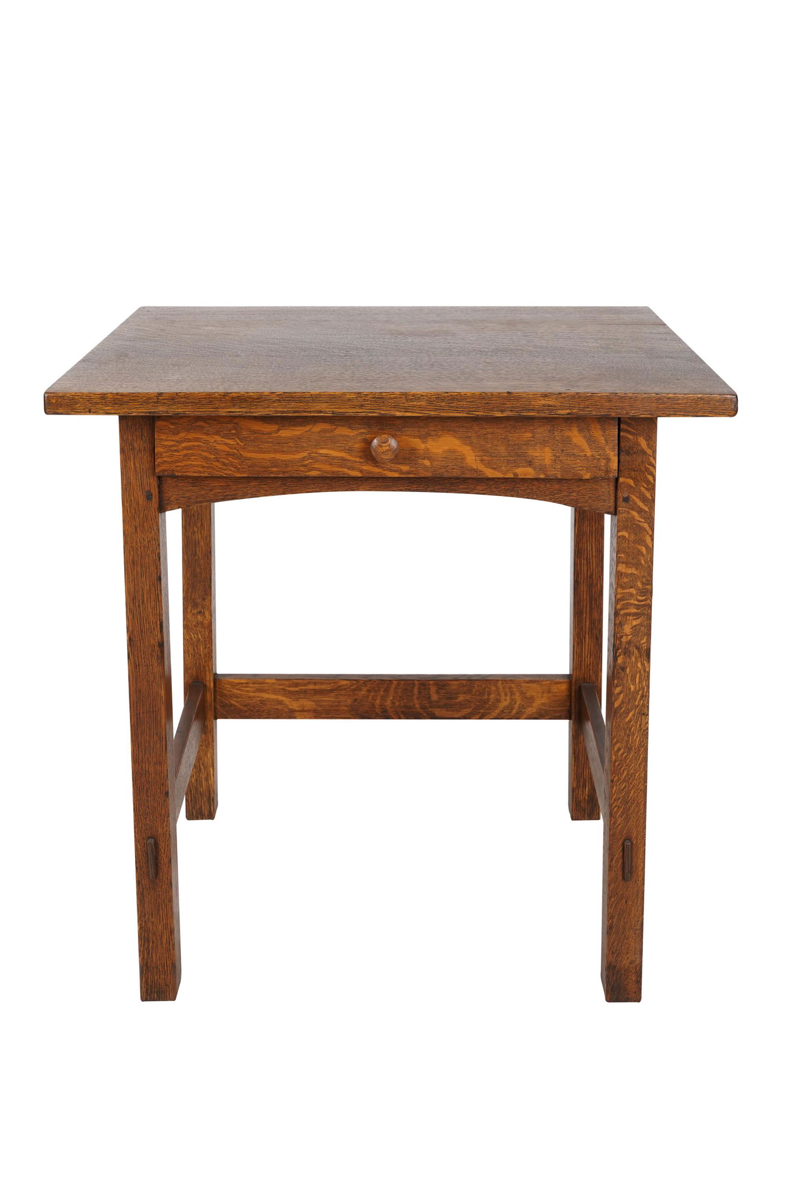 ARTS & CRAFTS OAK SIDE TABLE (1 of 10)