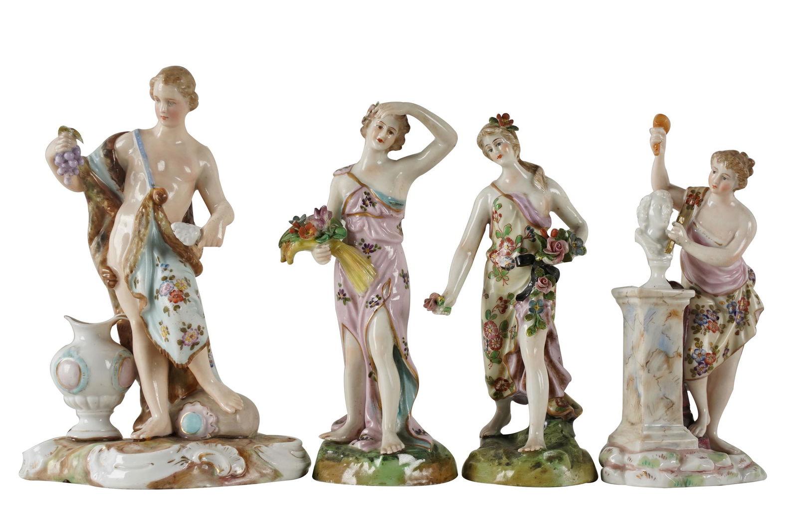FOUR CONTINENTAL PORCELAIN FIGURES (1 of 7)