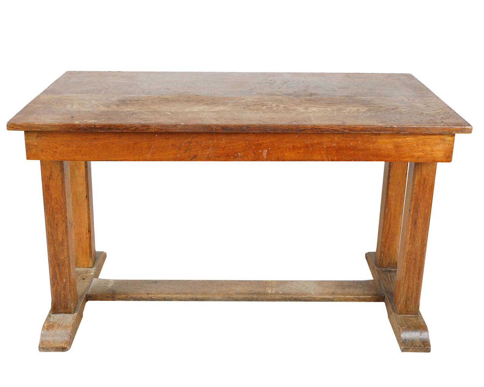 OAK LIBRARY TABLE (1 of 8)