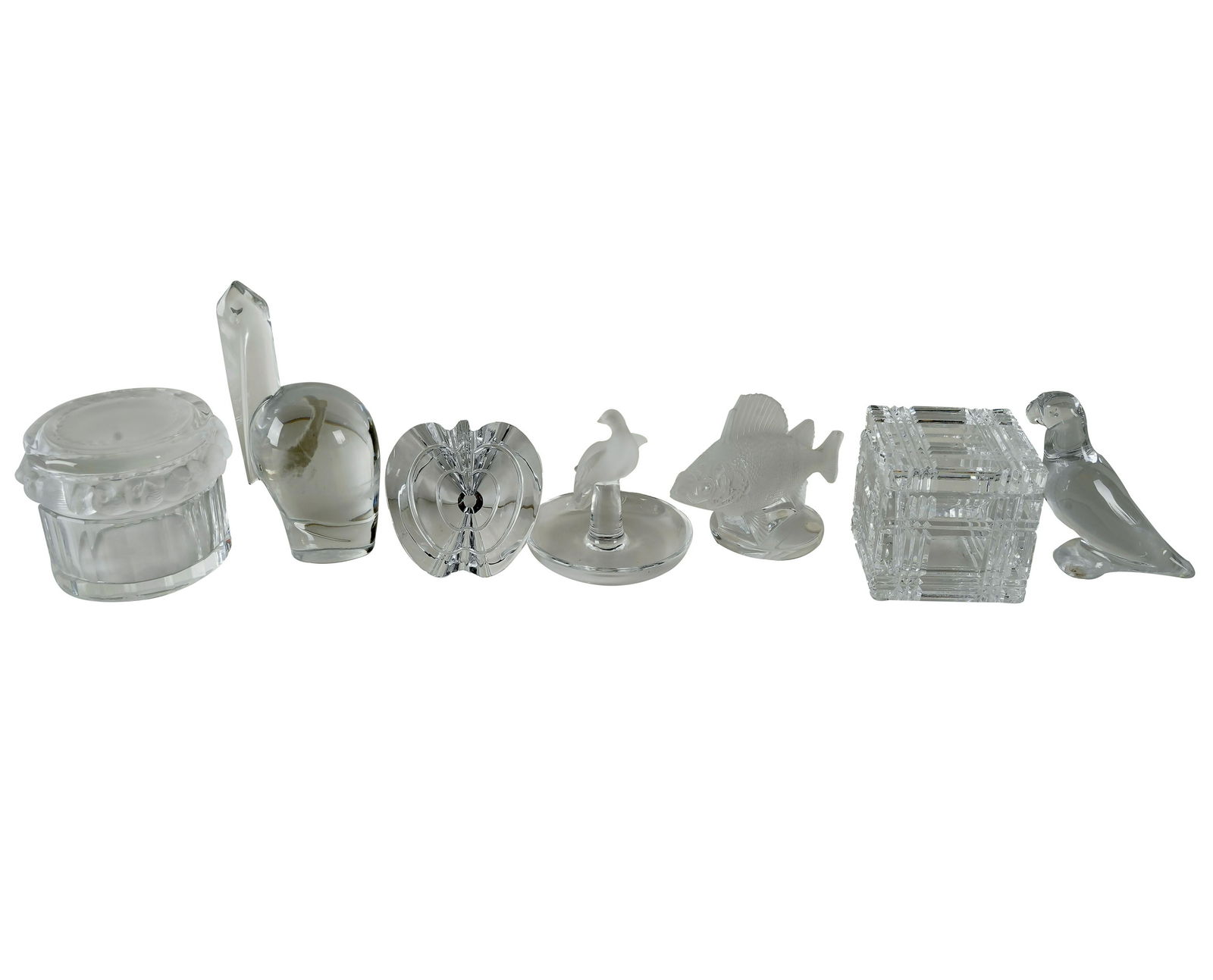 GROUP OF SEVEN CRYSTAL ARTICLES (1 of 10)