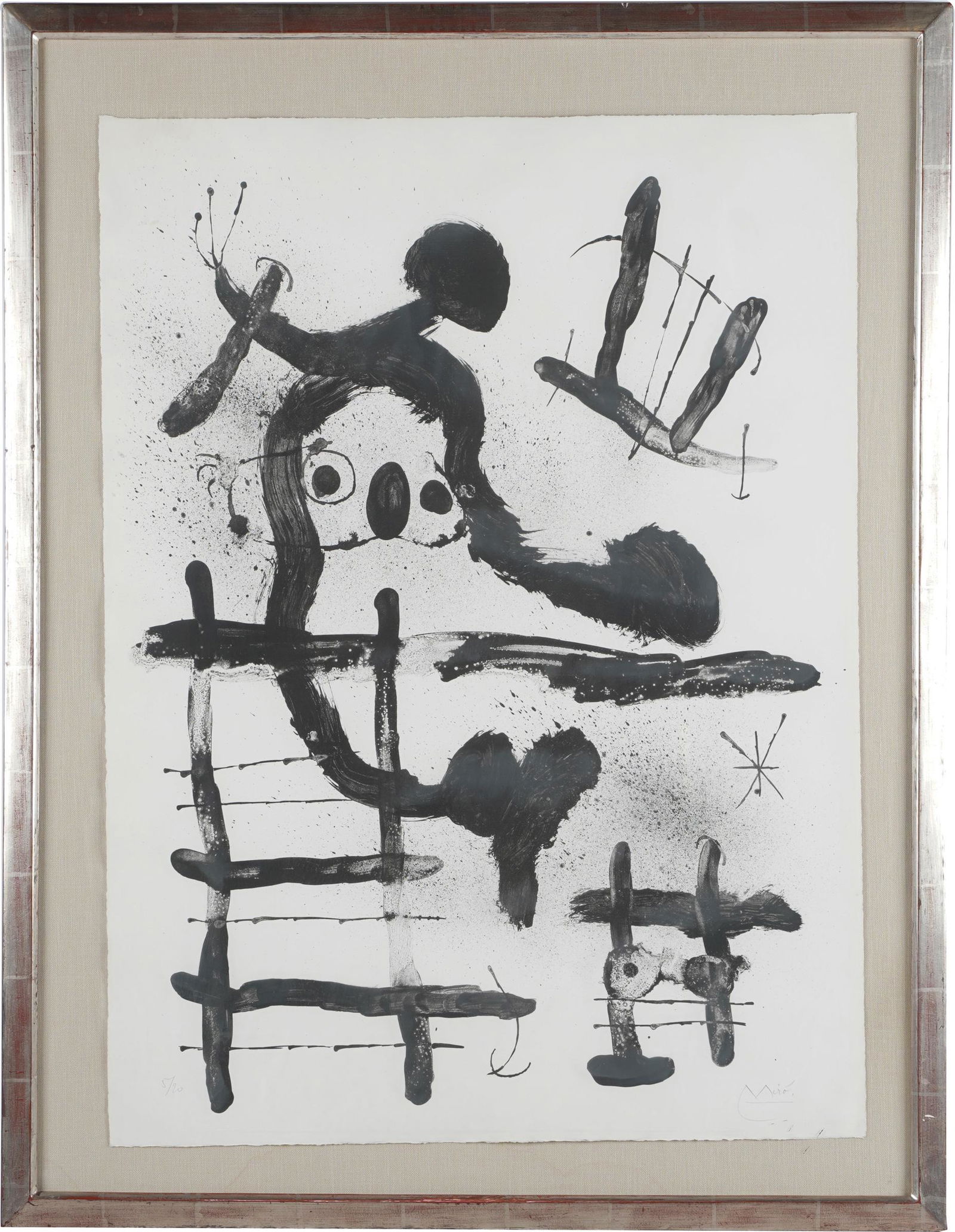 JOAN MIRO (1893 - 1983): 'THE SLINGSHOT BIRD' (1 of 17)