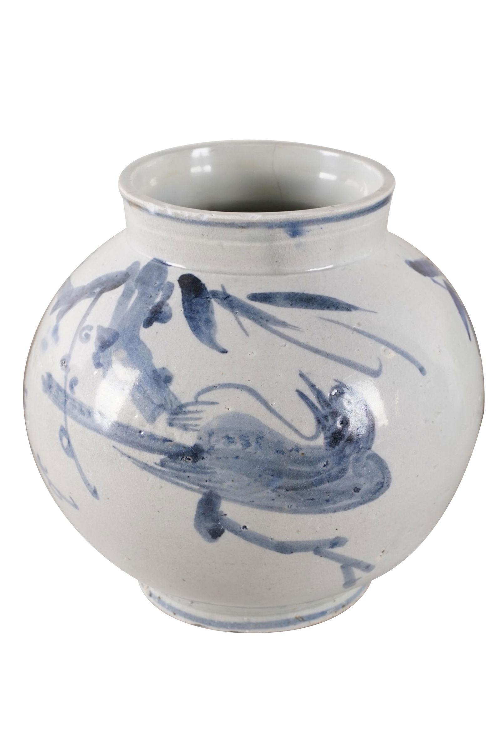 KOREAN BLUE & WHITE VASE (1 of 8)