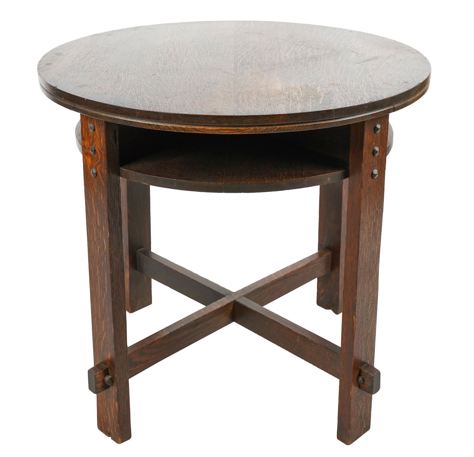 ARTS & CRAFTS OAK LAMP TABLE (1 of 9)