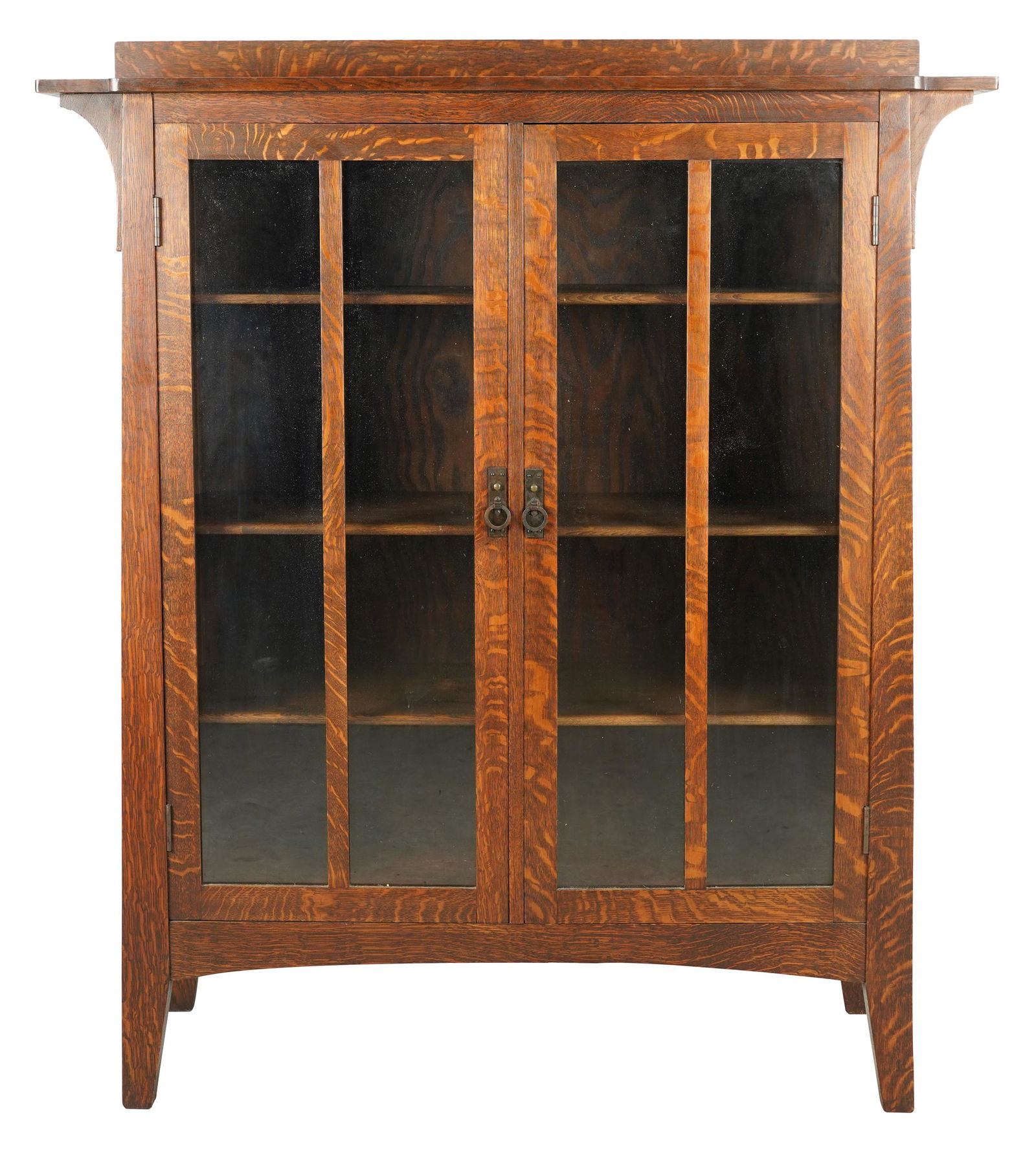 LIMBERT: GLAZED OAK BOOKCASE (1 of 10)