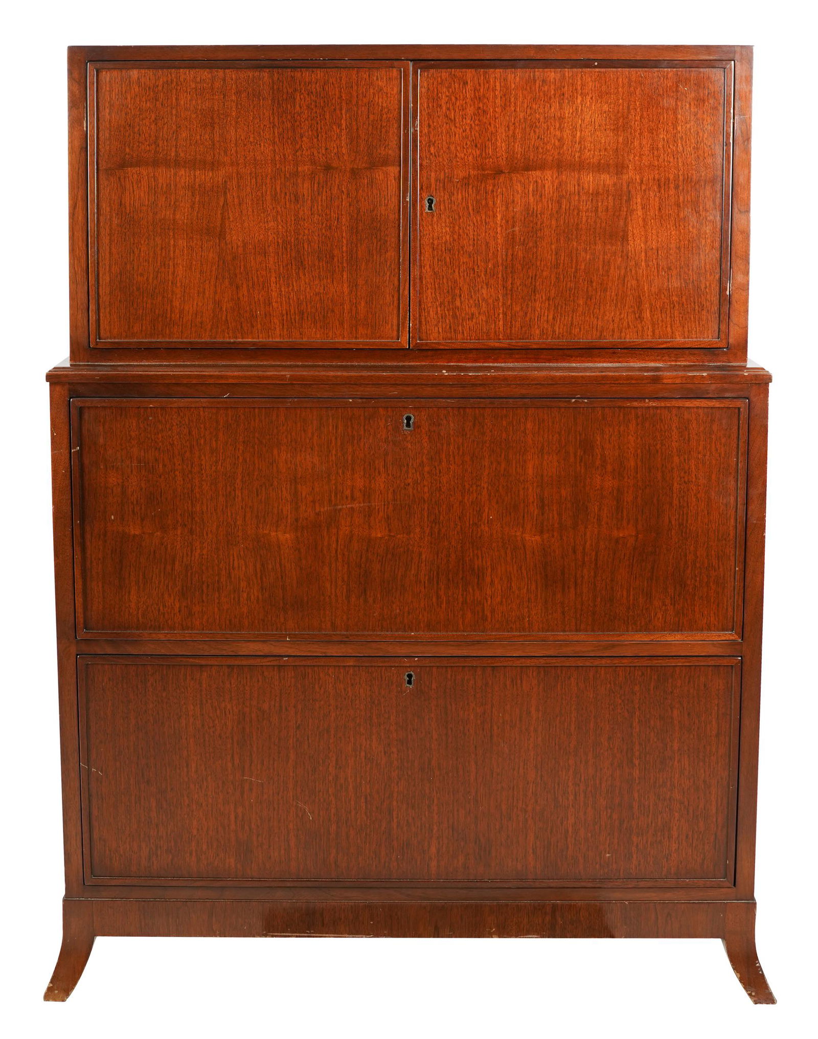 ART DECO STYLE MAHOGANY CABINET (1 of 10)