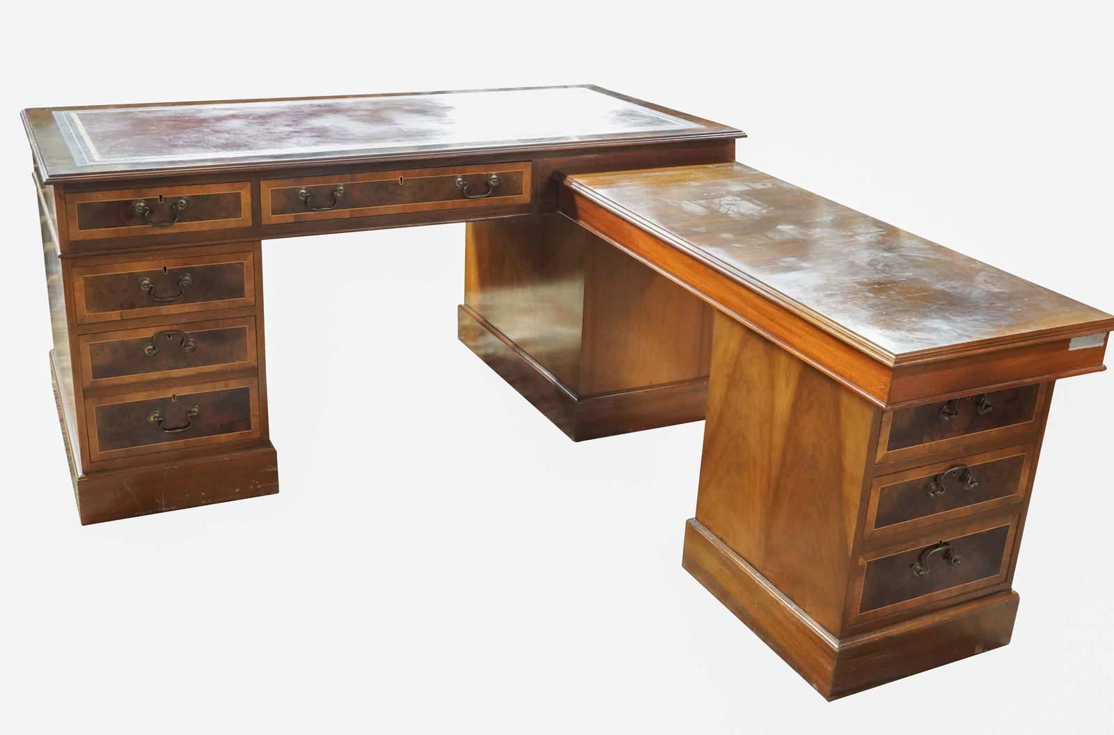 BURL-INLAID DESK & RETURN (1 of 11)