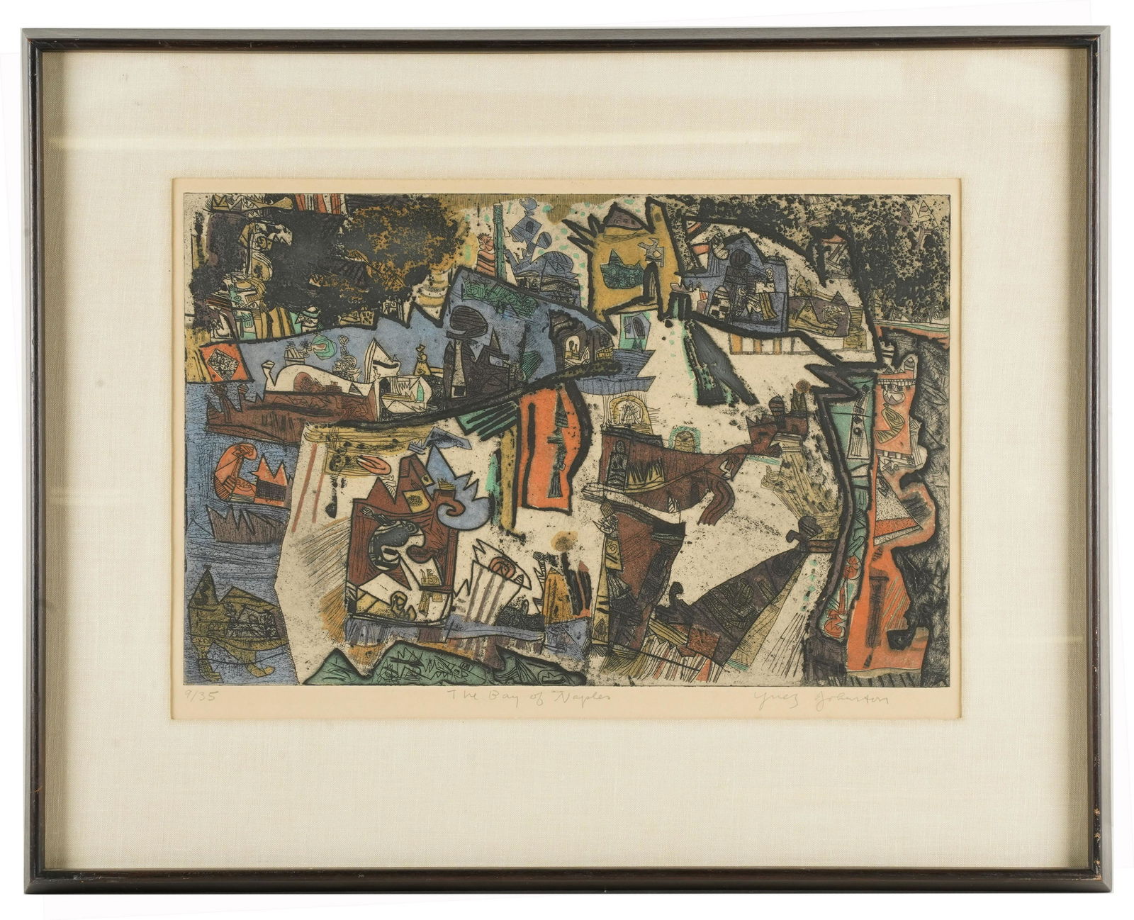 YNEZ JOHNSTON: "THE BAY OF NAPLES" (1 of 7)