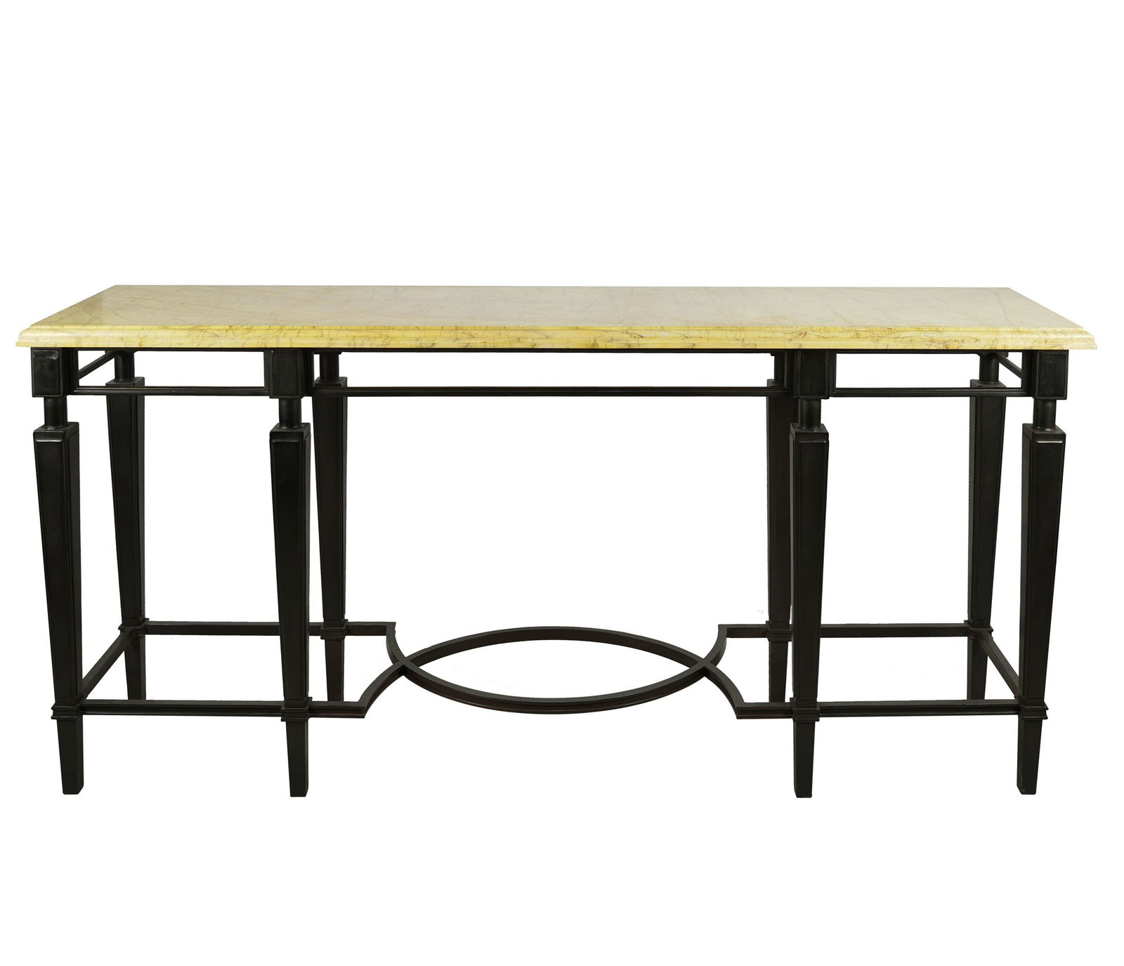 NEOCLASSIC STYLE IRON & MARBLE CONSOLE TABLE (1 of 9)