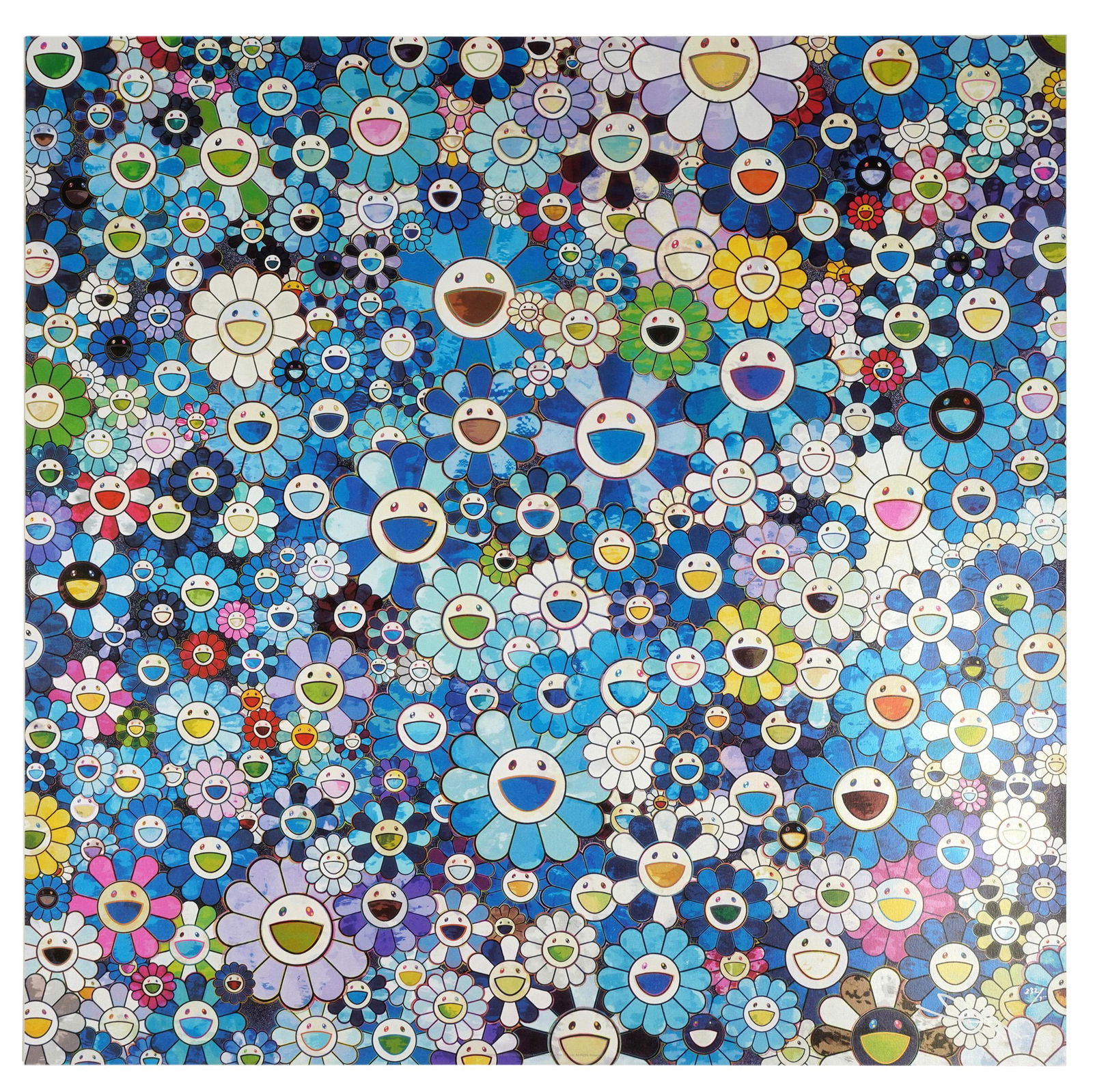 TAKASHI MURAKAMI (B. 1962): SHANGRI-LA BLUE (1 of 7)