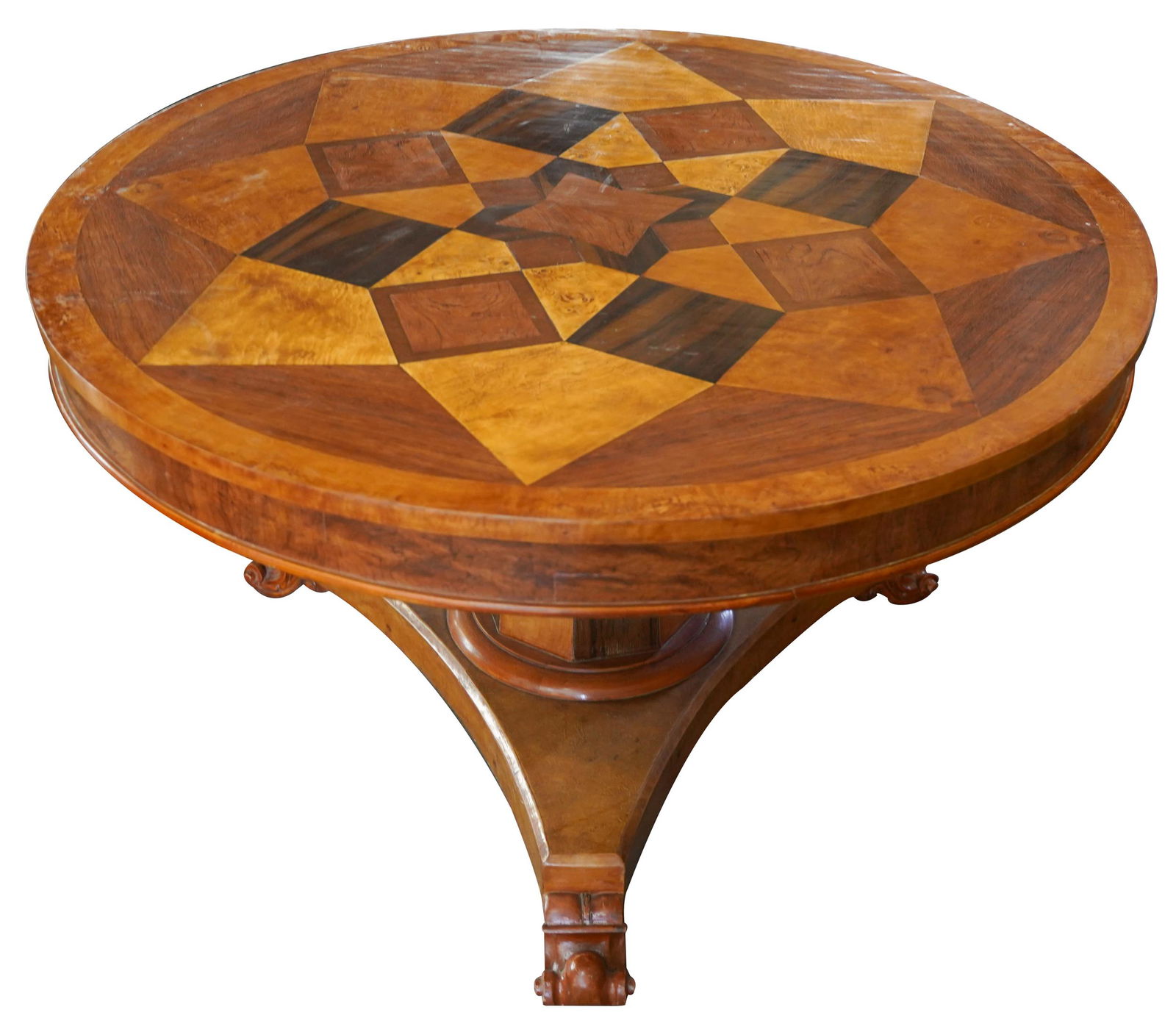 NEOCLASSIC STYLE INLAID CENTER TABLE (1 of 12)
