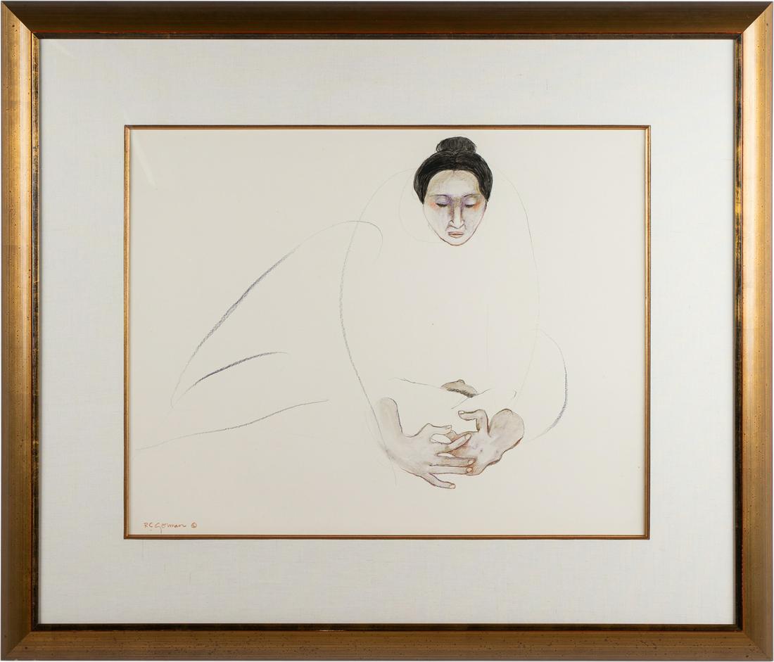 RC GORMAN (1932 - 2005): MOTHER AND CHILD (1 of 12)