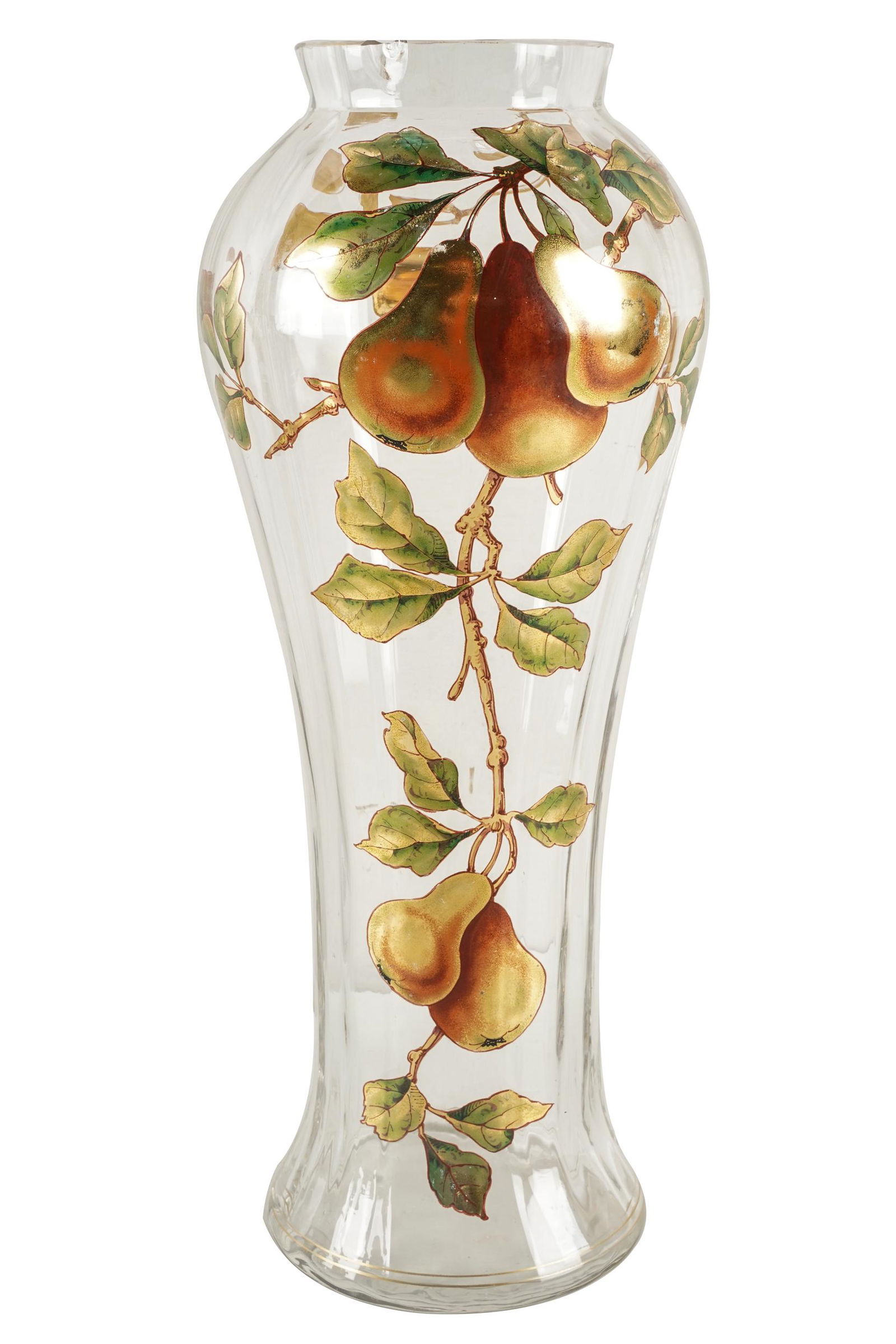 ENAMELED GLASS FLOWER VASE (1 of 8)