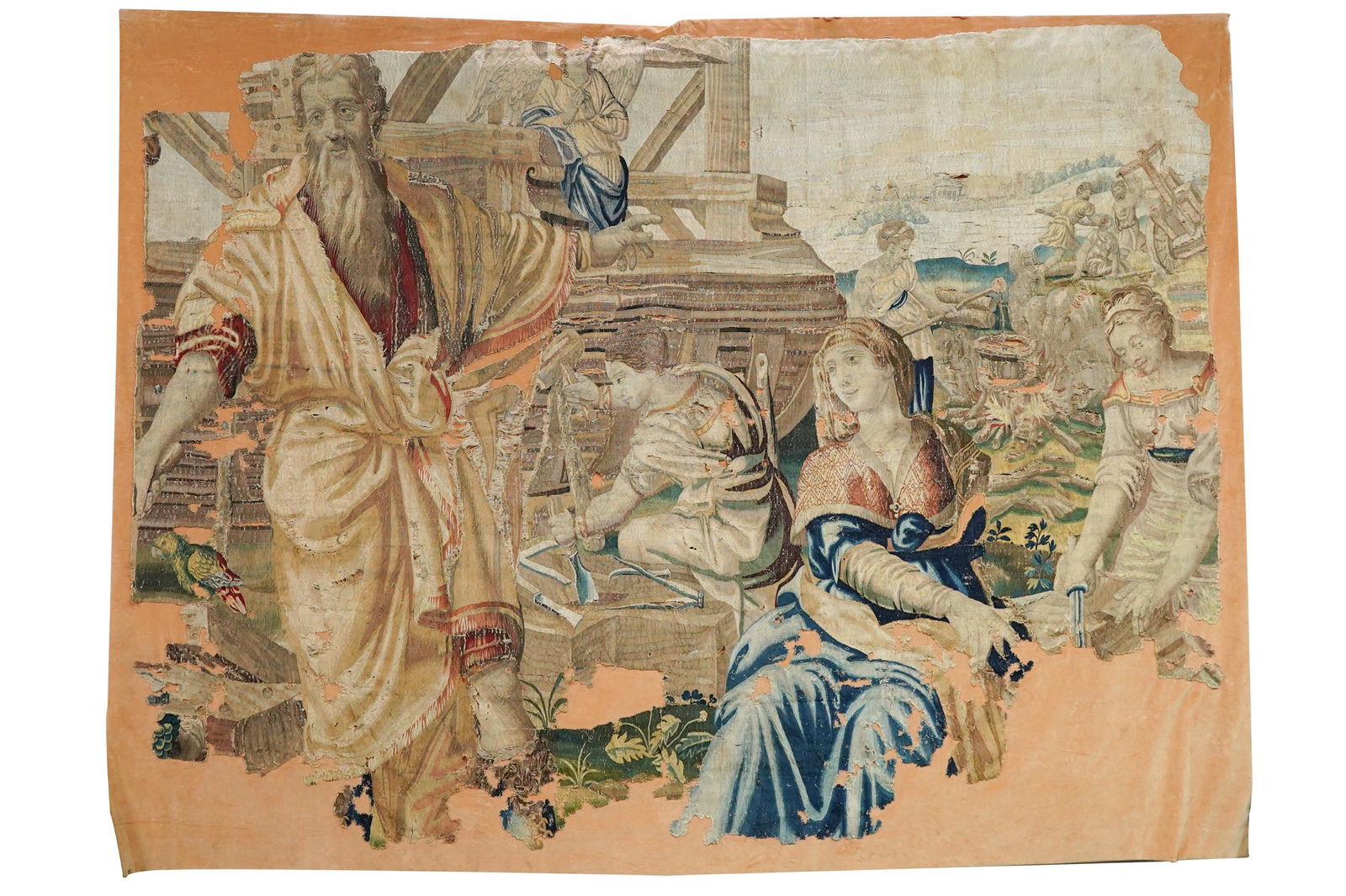 FLEMISH TAPESTRY FRAGMENT (1 of 8)