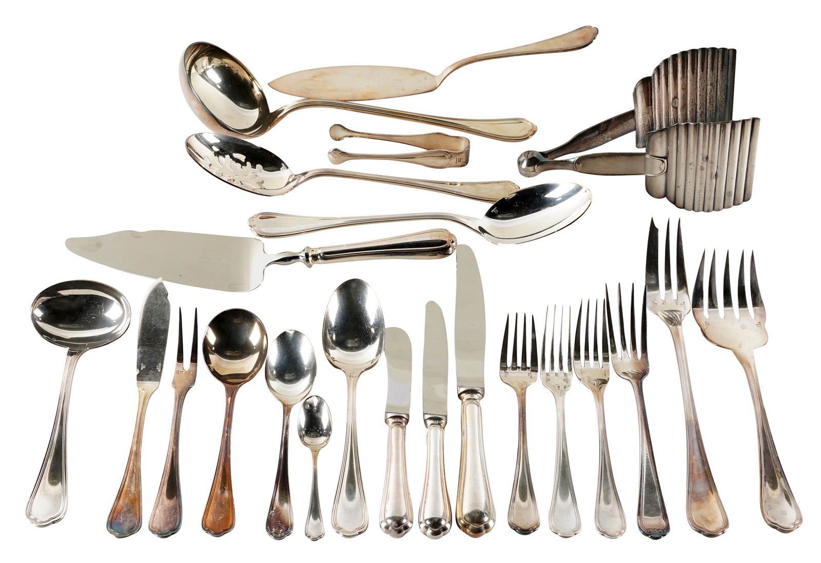 CHRISTOFLE: 'SPATOURS' SILVERPLATE FLATWARE SERVICE (1 of 10)