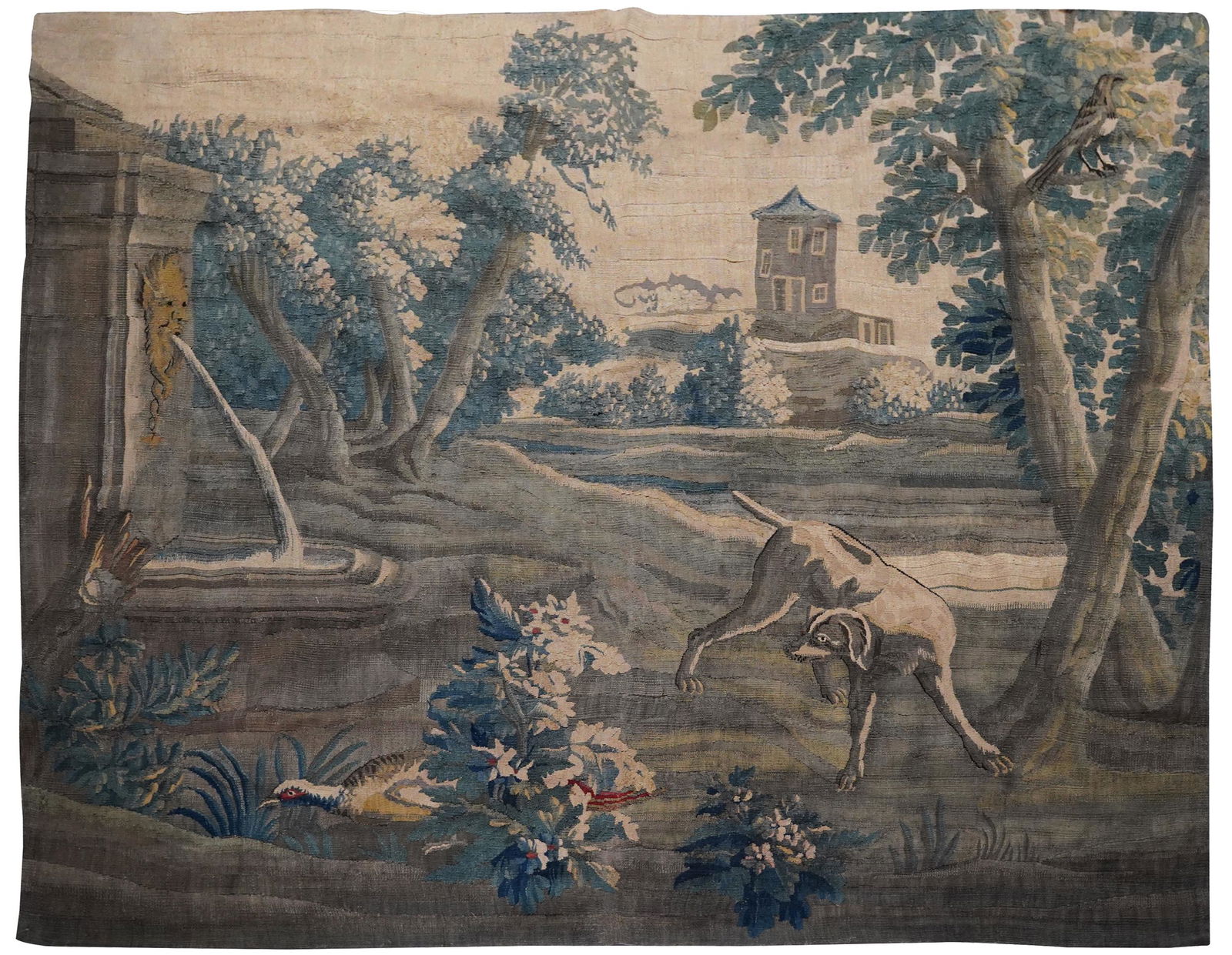 VERDURE TAPESTRY FRAGMENT (1 of 9)