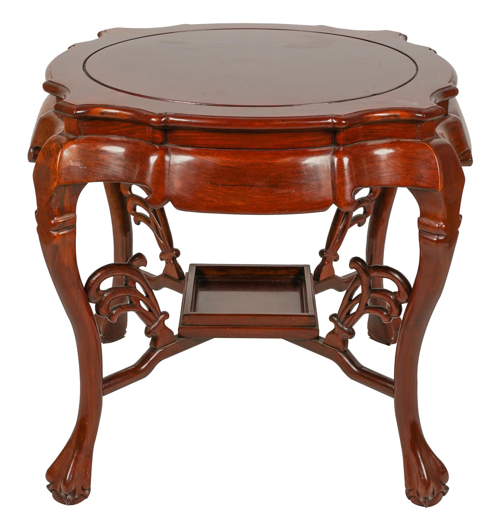 CHINESE CARVED WOOD CENTER TABLE (1 of 9)