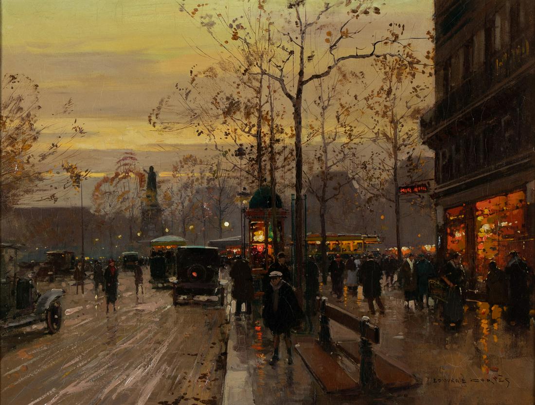 EDOUARD CORTES (1882 - 1969): PARISIAN STREET SCENE (1 of 15)