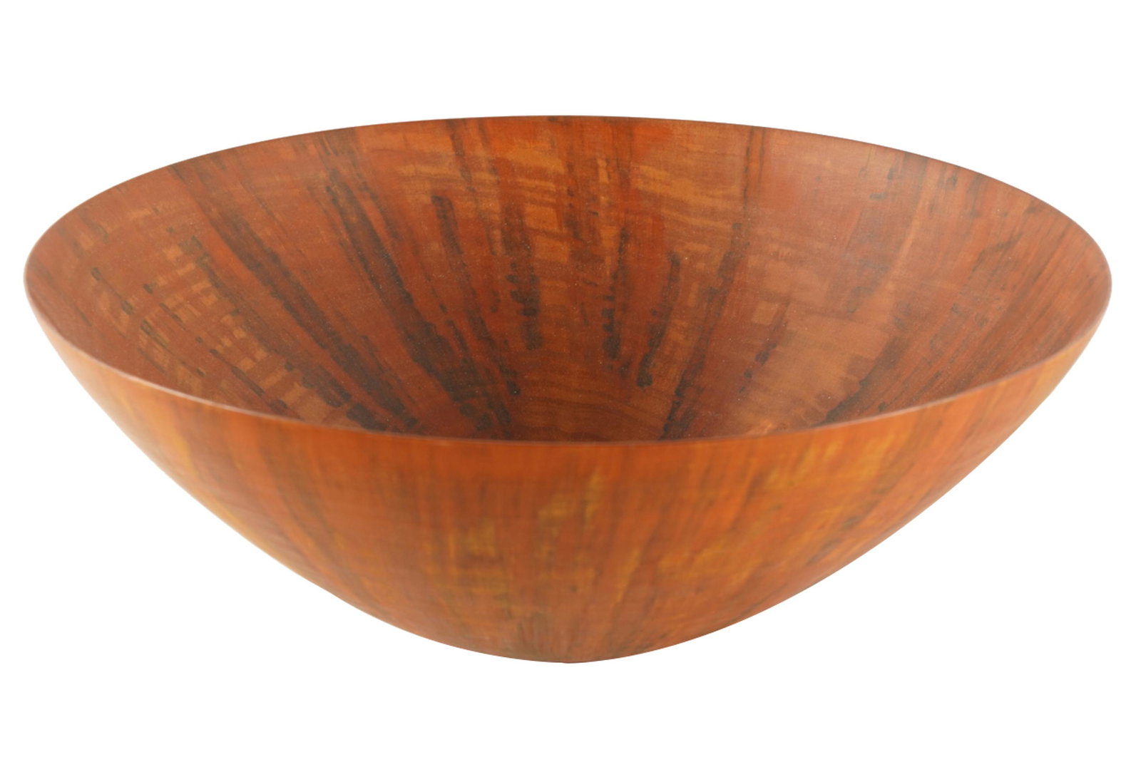 RON KENT (B. 1931): NORFOLK ISLAND PINE WOOD BOWL: 1987; signed and dated to underside; Provenance: The Freund Family Collection; 15 1/4 inches diameter; 6 inches high