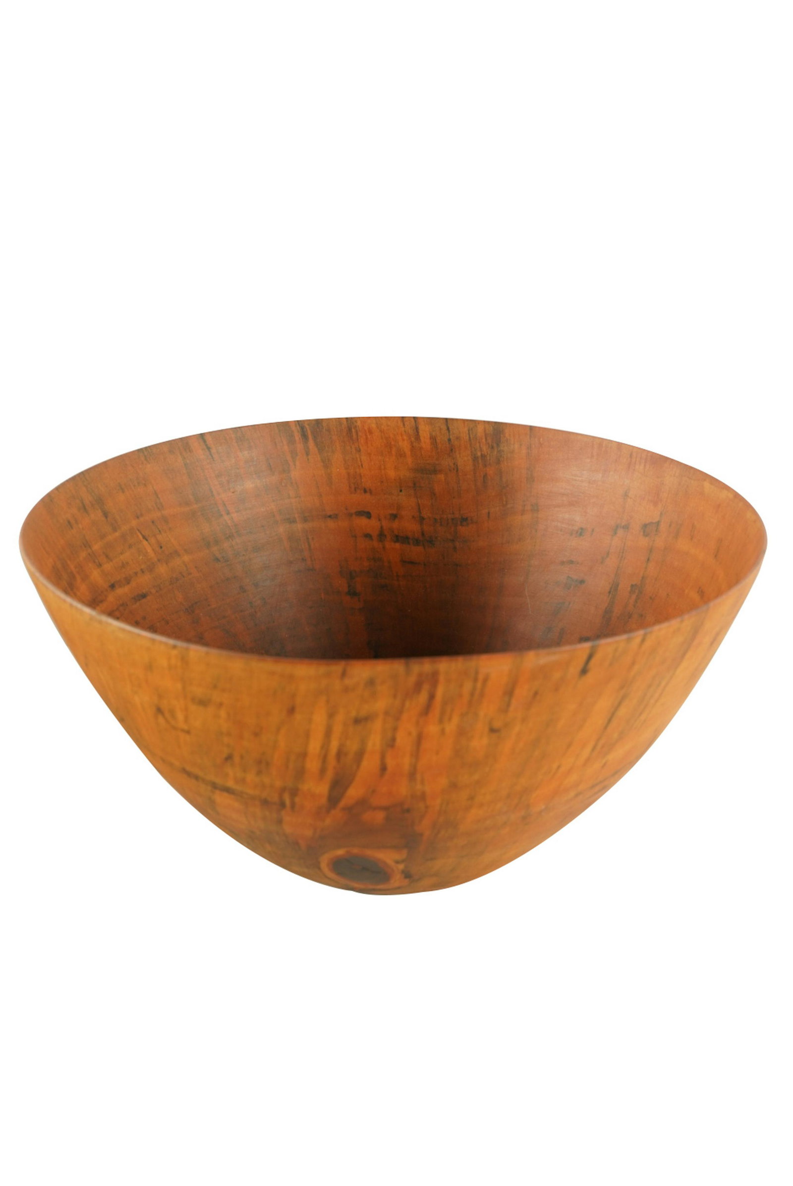 RON KENT (B. 1931): WOOD BOWL: 1986; signed and dated to underside; Provenance: The Freund Family Collection; 10 1/2 inches diameter; 6 inches high