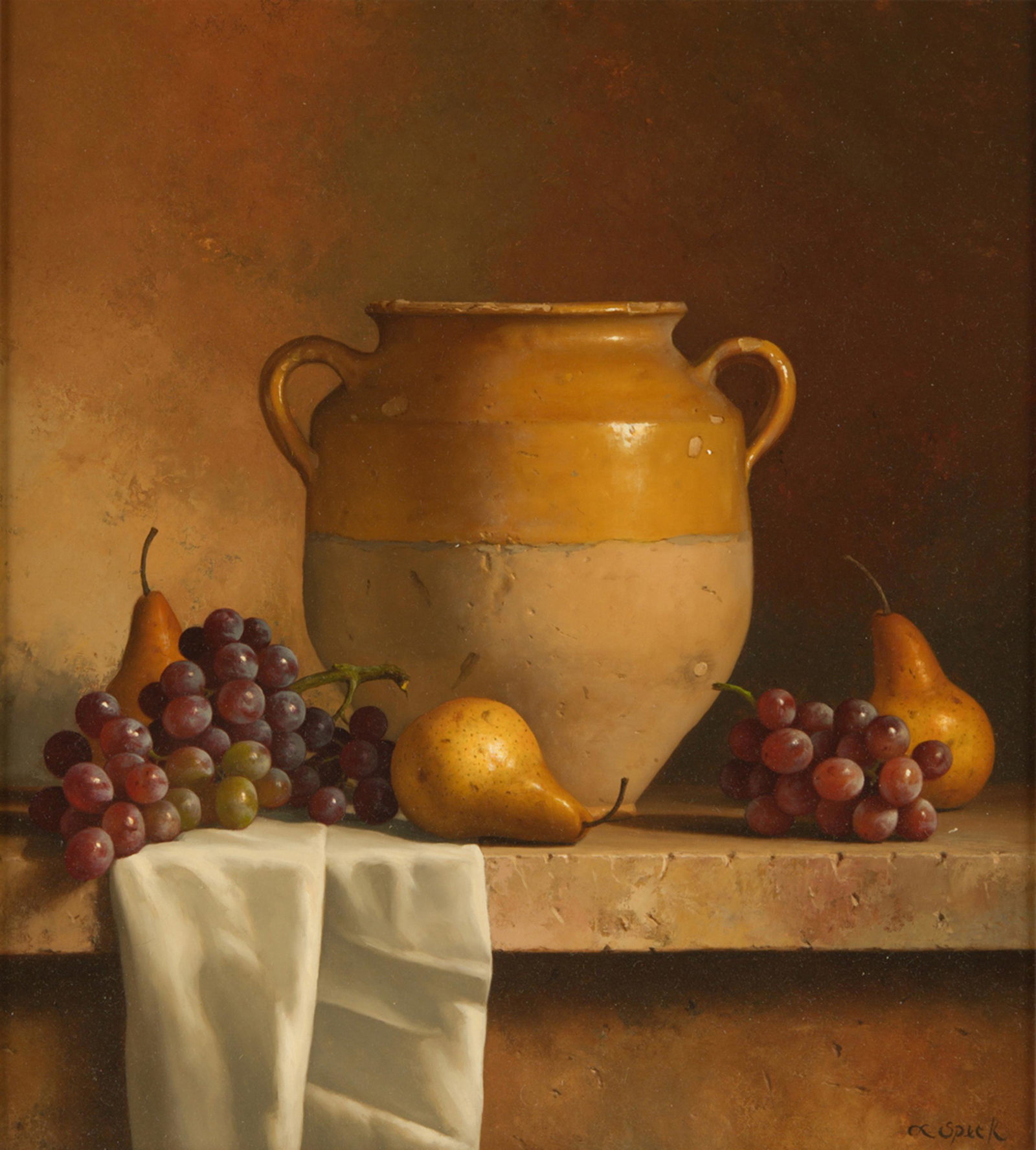 LORAN SPECK (1943 - 2011): STILL LIFE WITH URN & FRUIT (1 of 9)